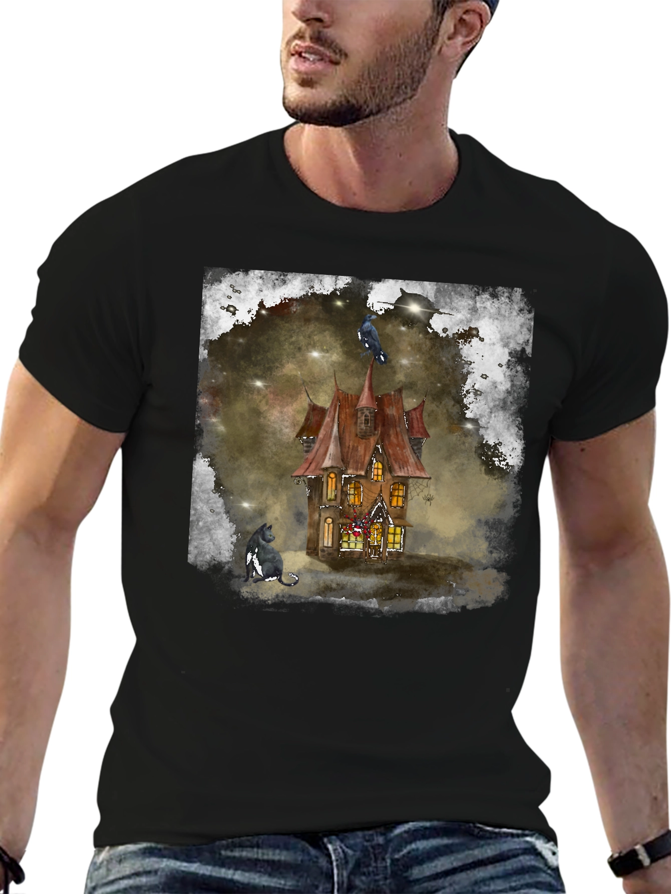 Haunted House Graphic Tee