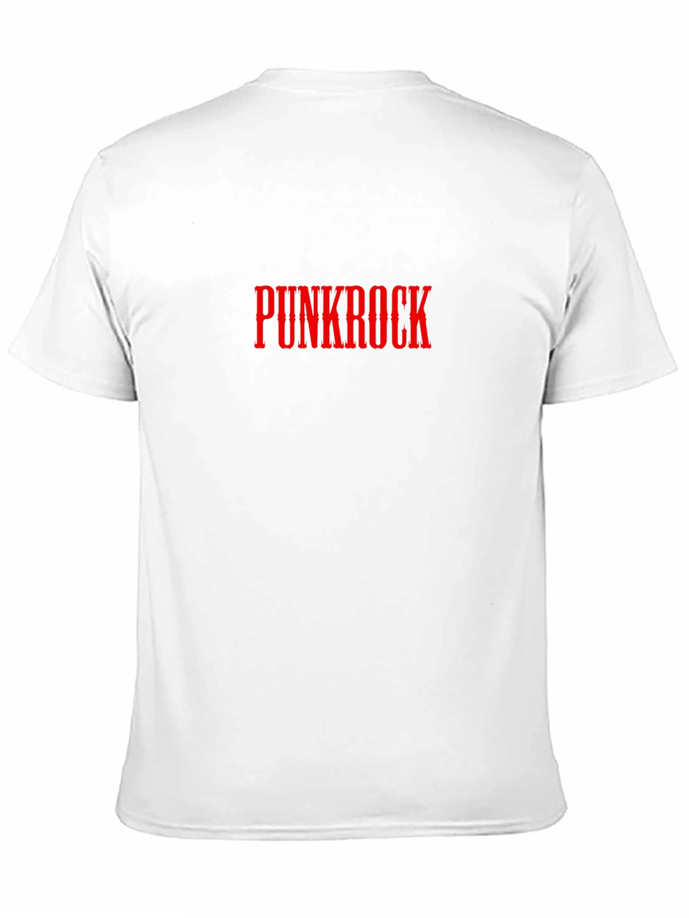 Punkrock T-Shirt - Red Text on Black