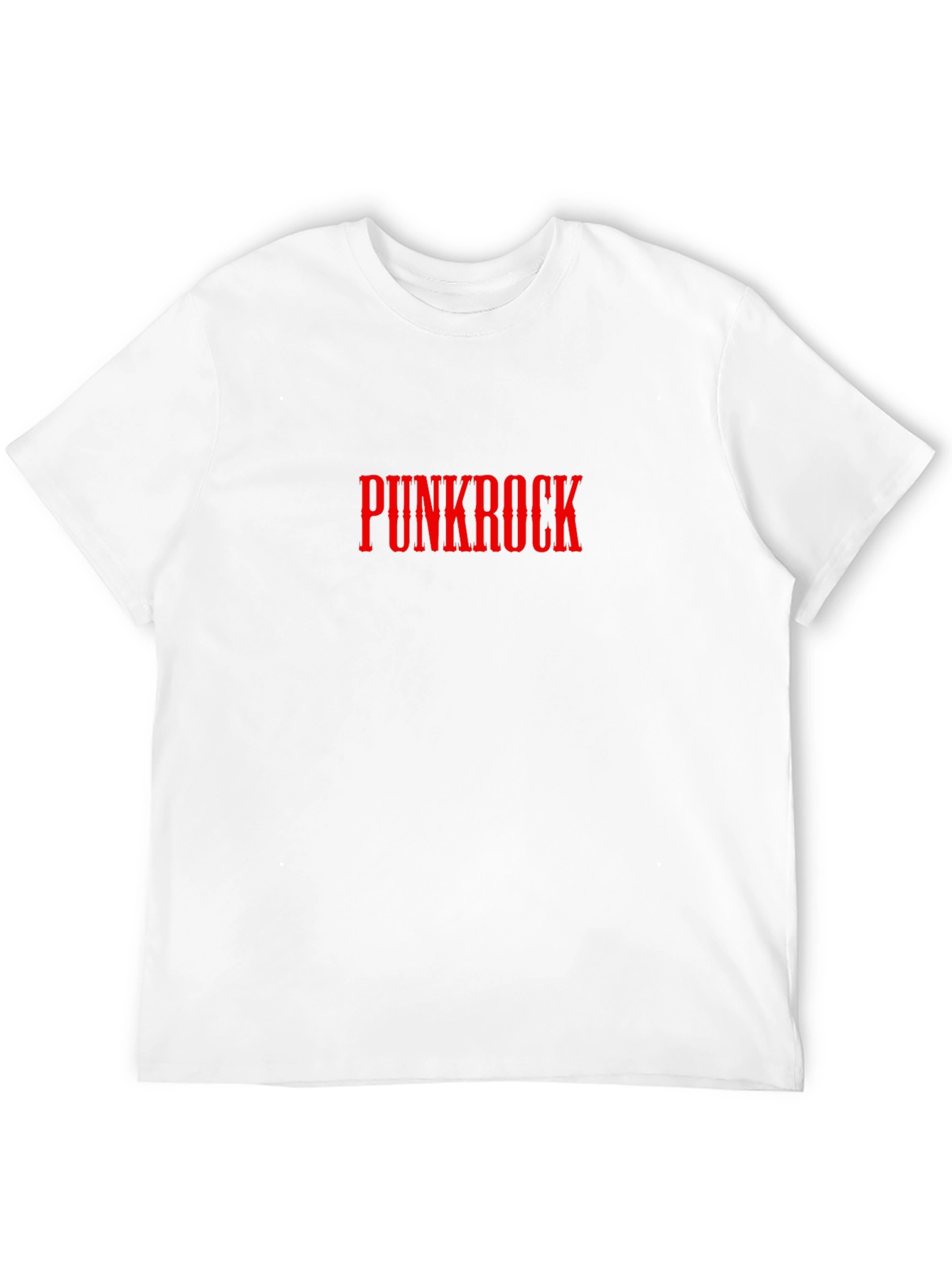 Punkrock T-Shirt - Red Text on Black