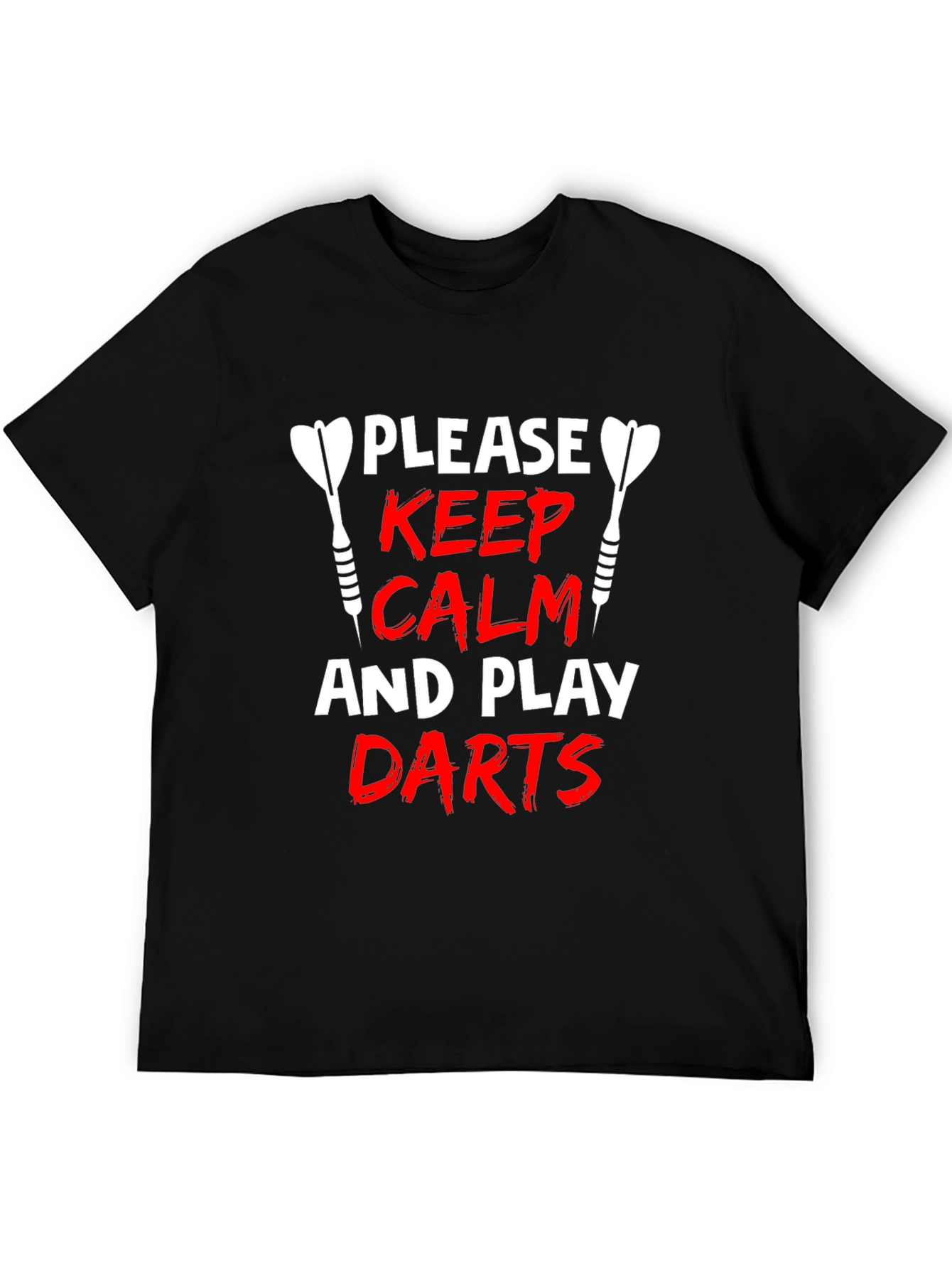 Keep Calm and Play Darts Graphic T-Shirt
