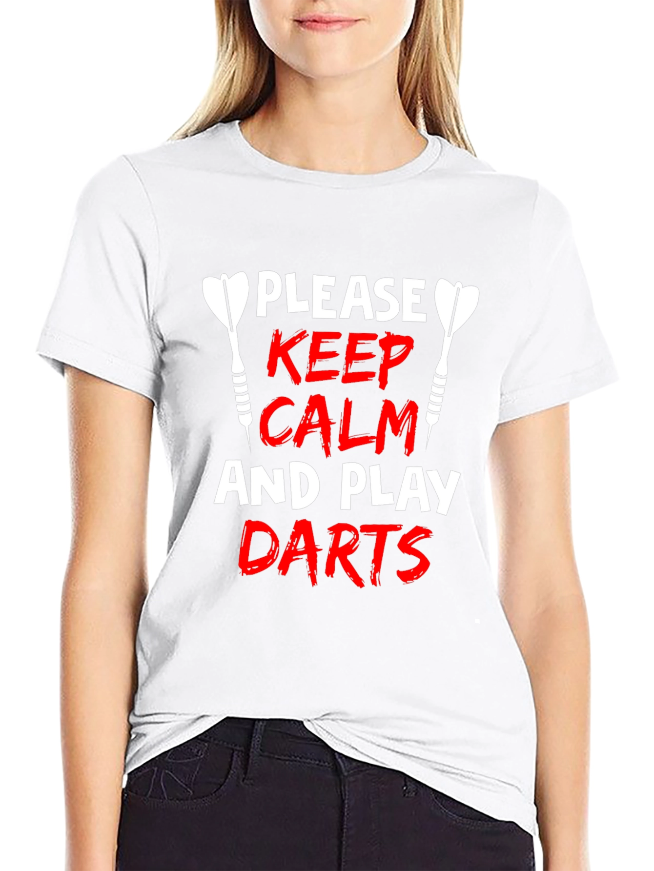 Keep Calm and Play Darts Graphic T-Shirt