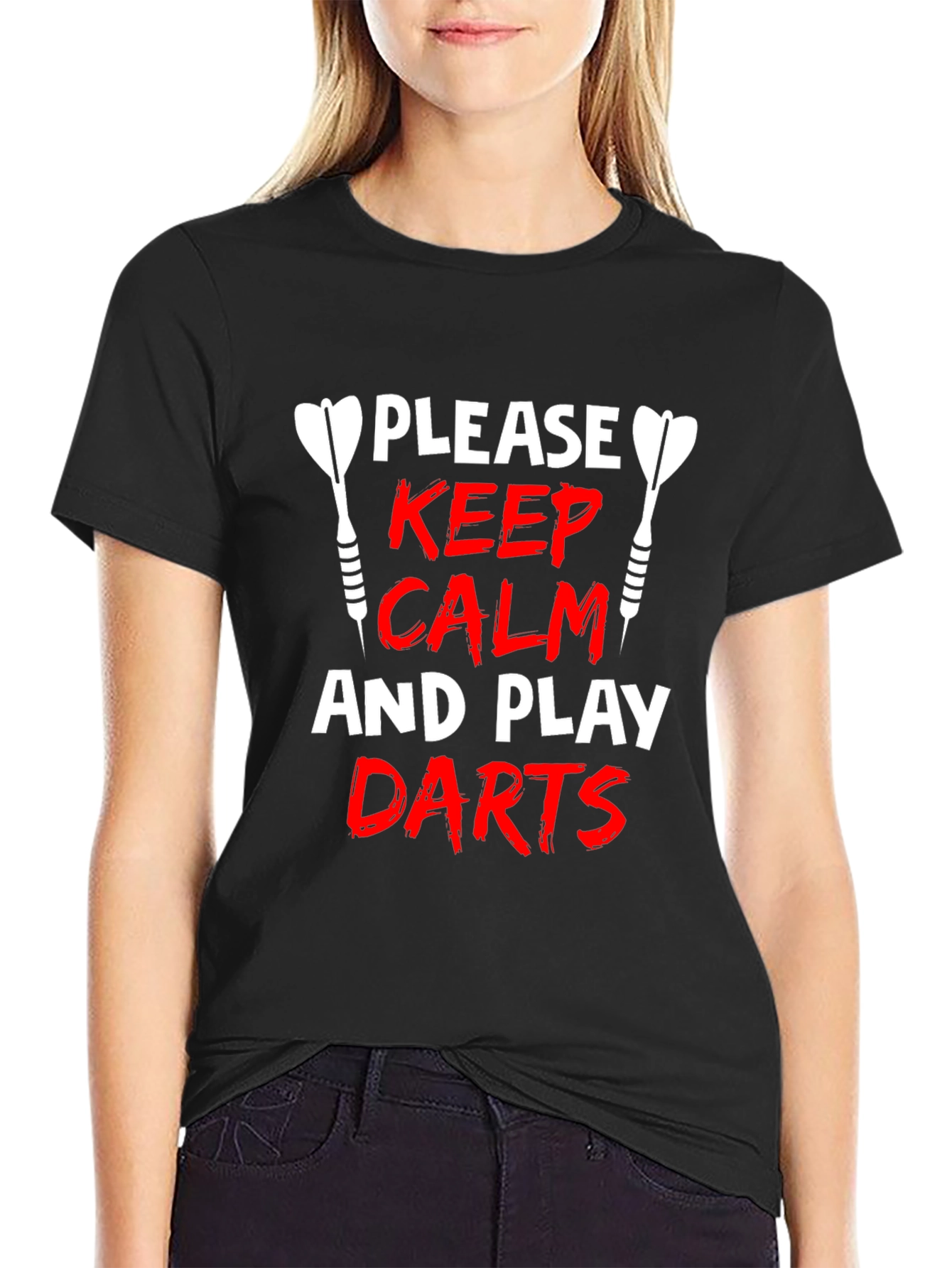 Keep Calm and Play Darts Graphic T-Shirt