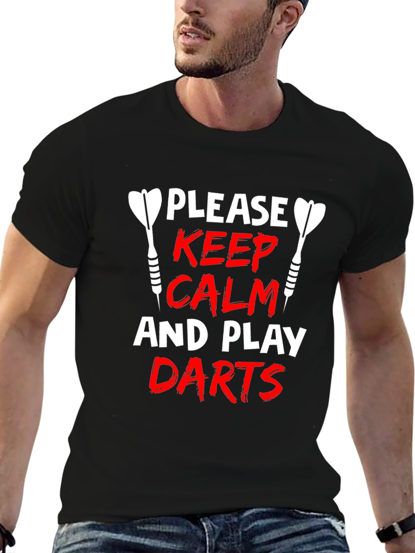 Keep Calm and Play Darts Graphic T-Shirt