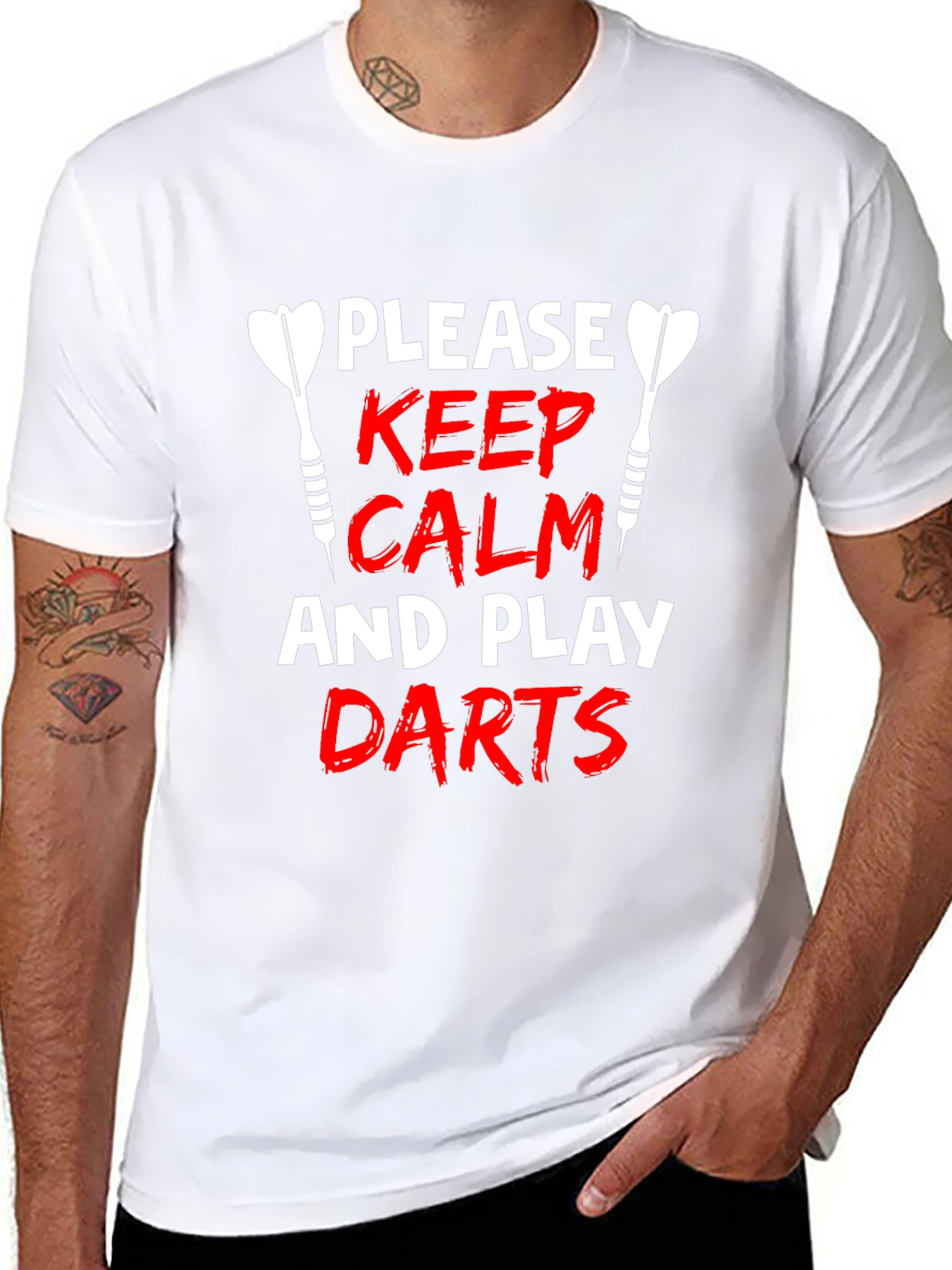 Keep Calm and Play Darts Graphic T-Shirt