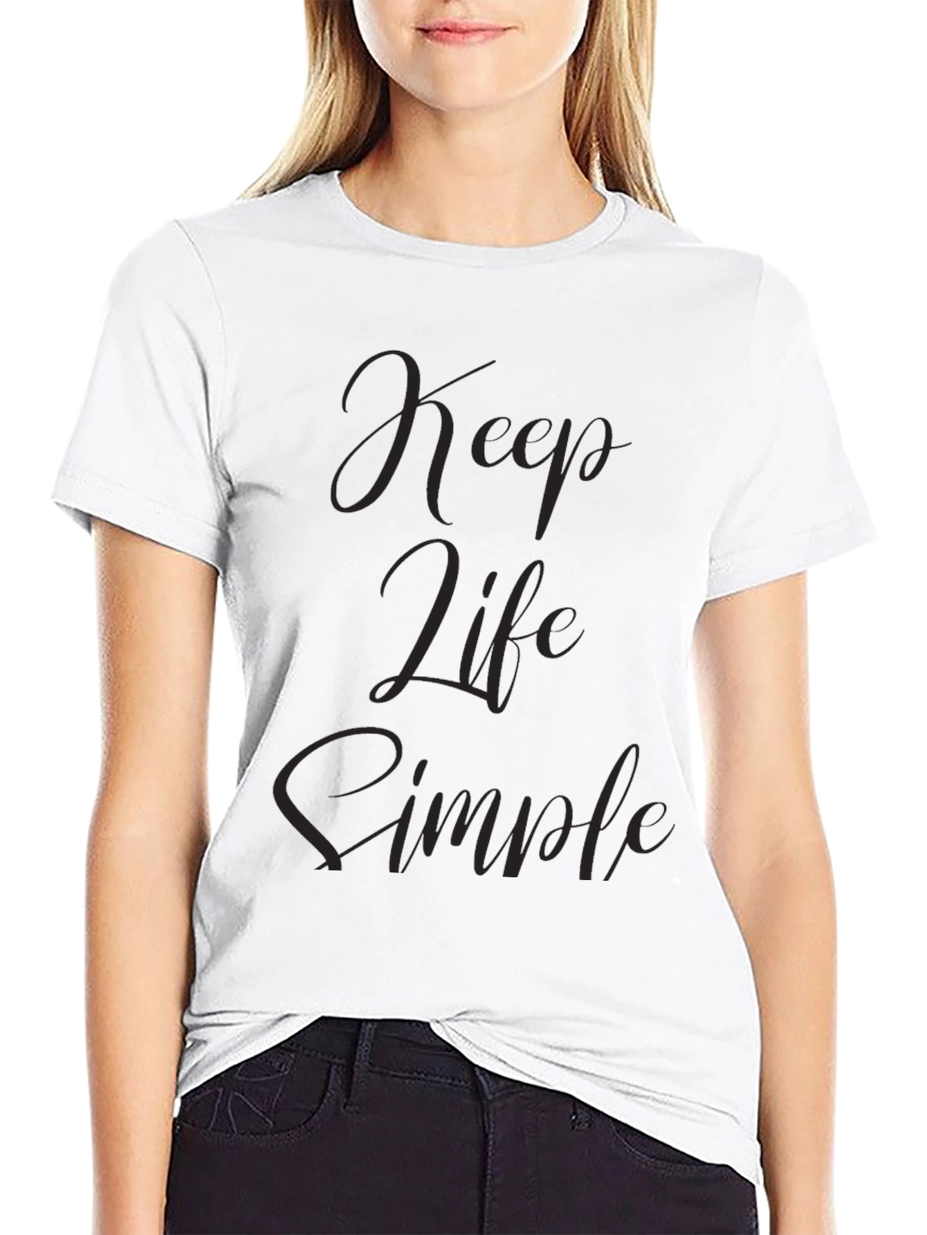 Keep Life Simple Black T-Shirt