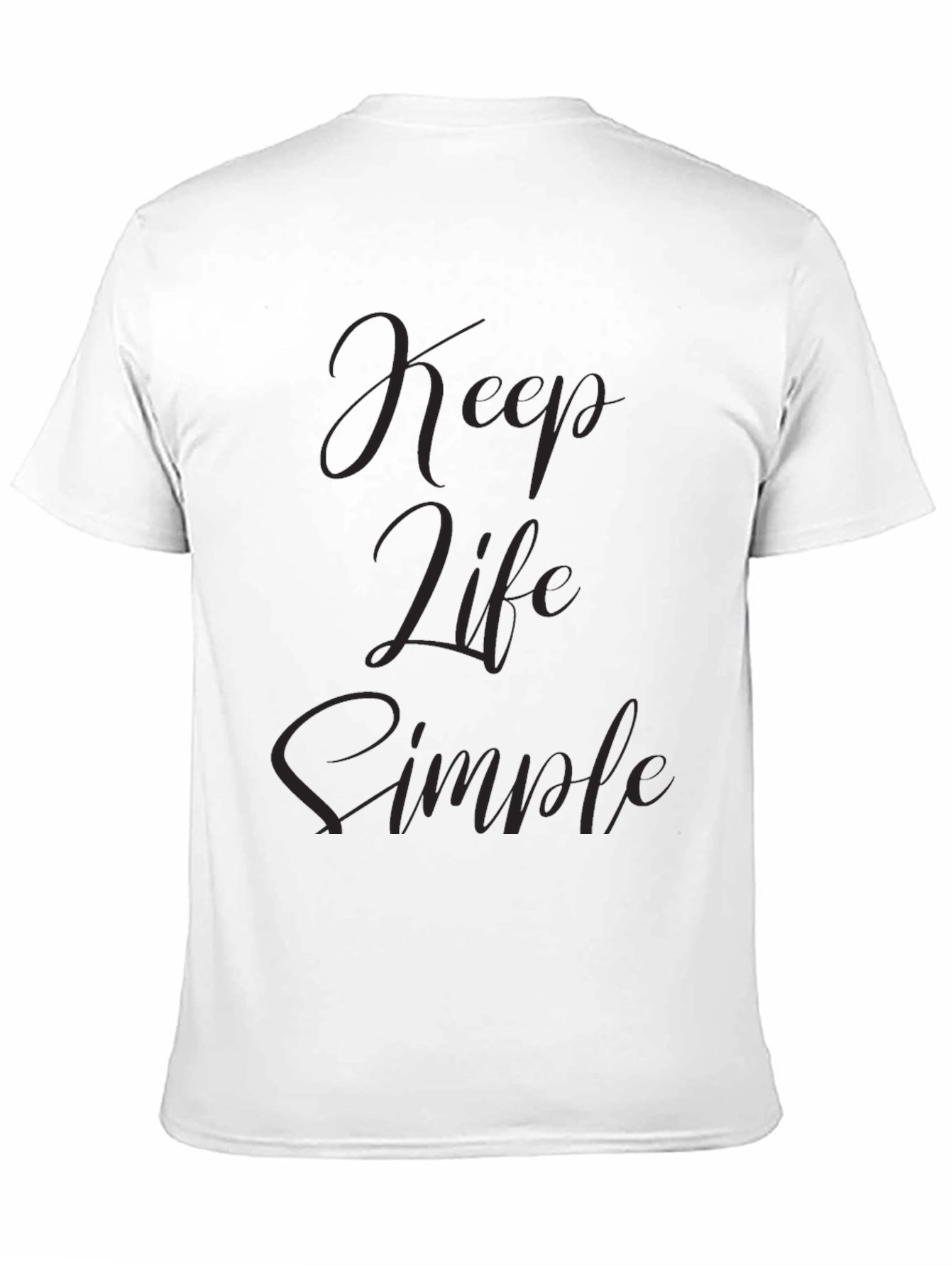 Keep Life Simple Black T-Shirt