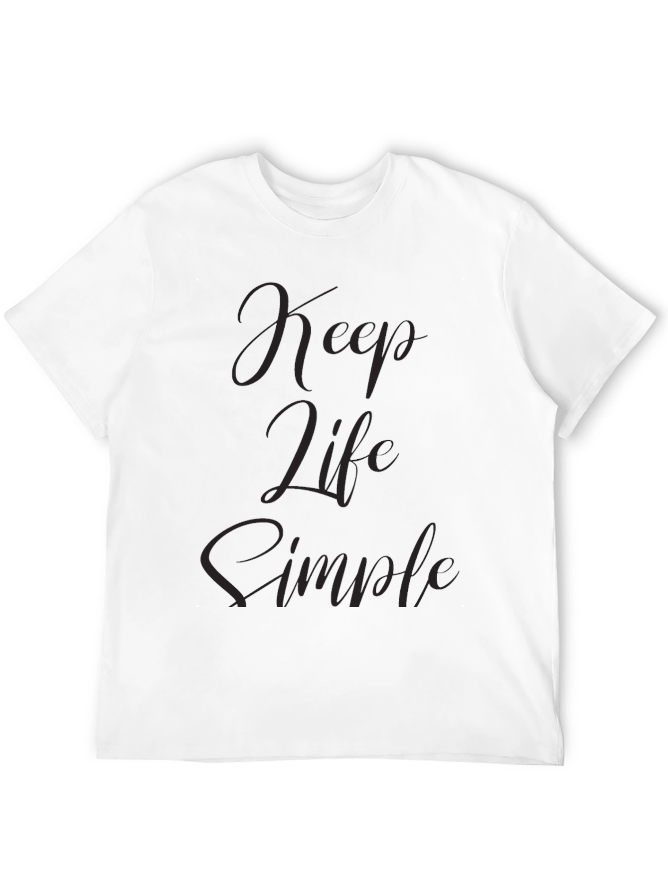 Keep Life Simple Black T-Shirt