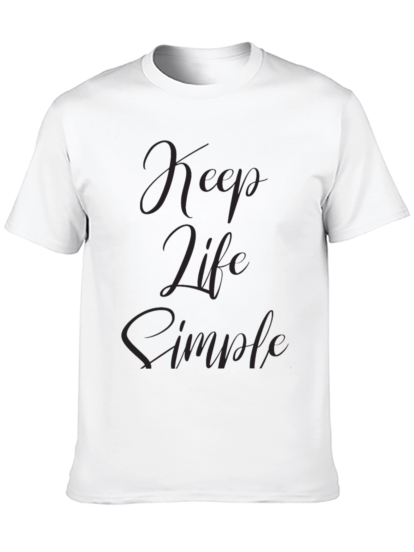Keep Life Simple Black T-Shirt