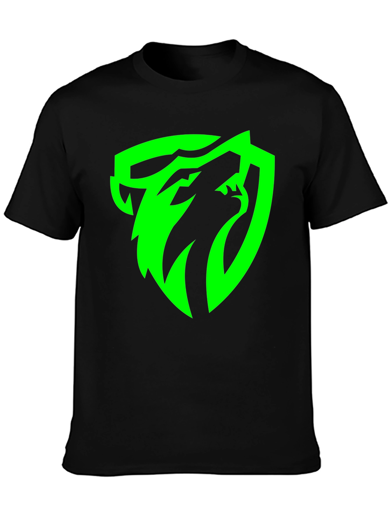 Black T-Shirt with Green Snake Logo