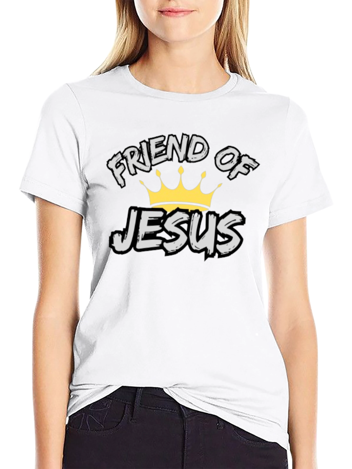 Friend of Jesus Black Graphic Tee