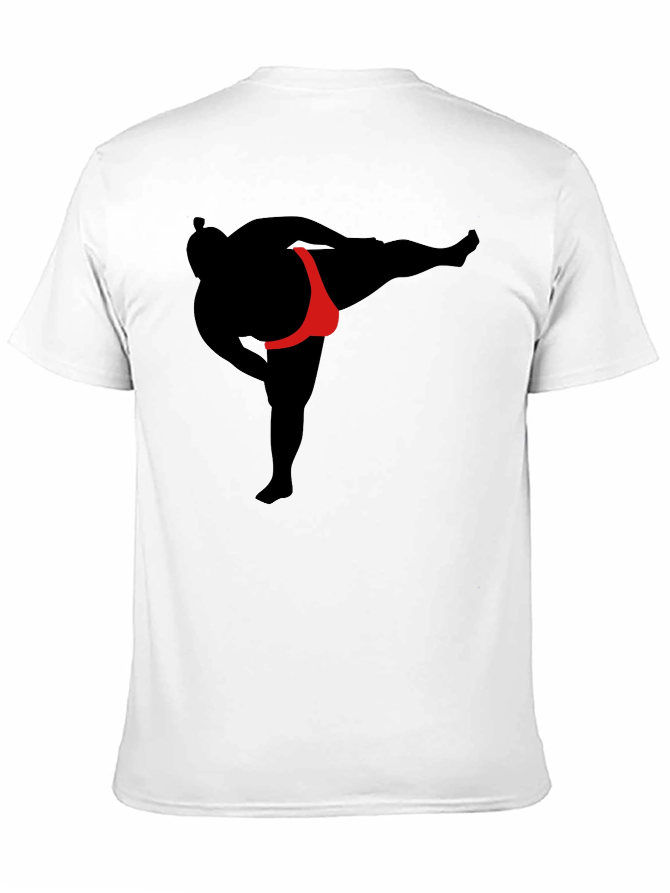 Sumo Wrestler Graphic T-Shirt - Black