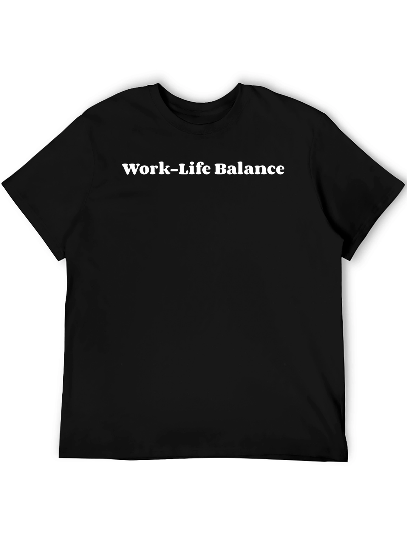 Work-Life Balance Black Tee