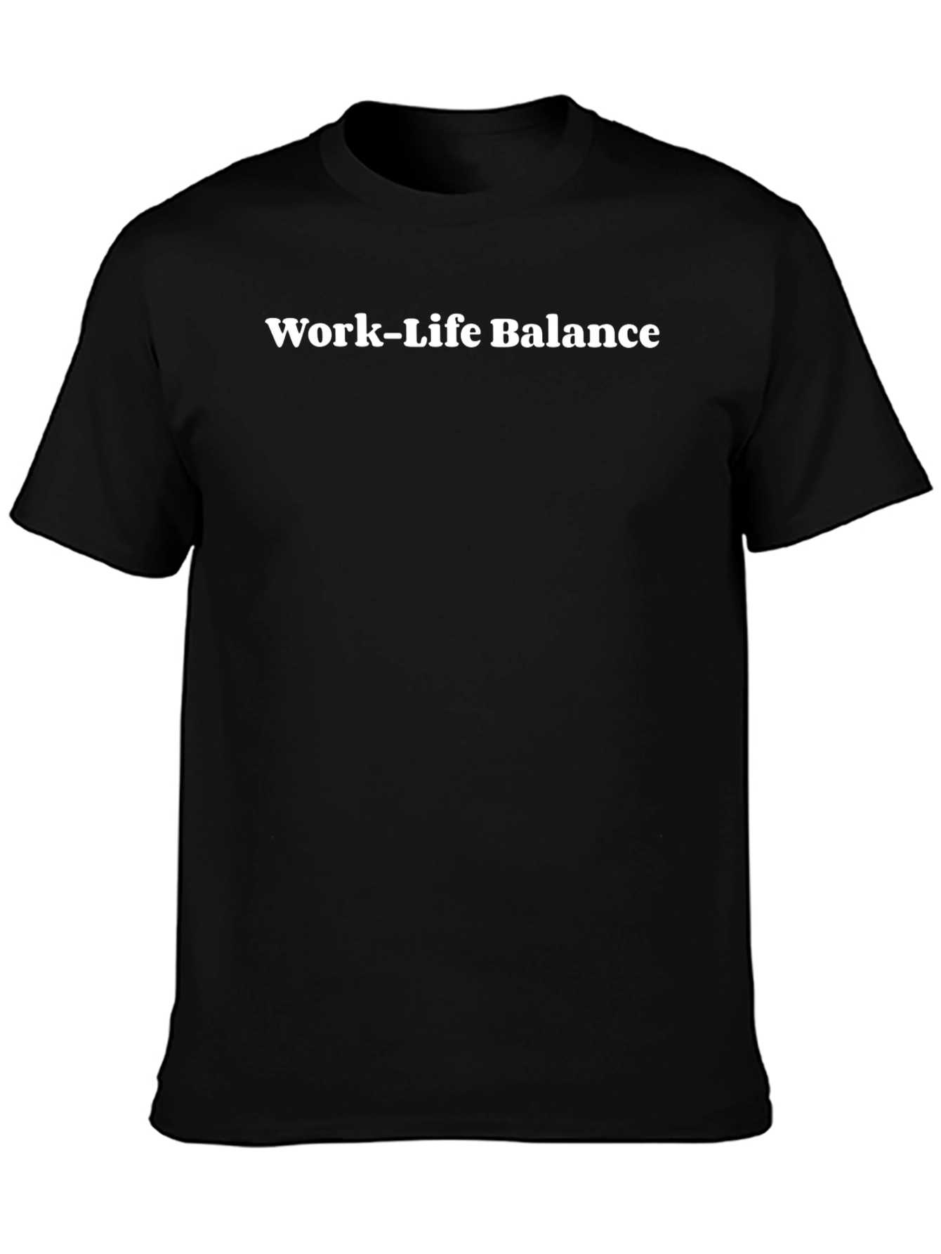 Work-Life Balance Black Tee