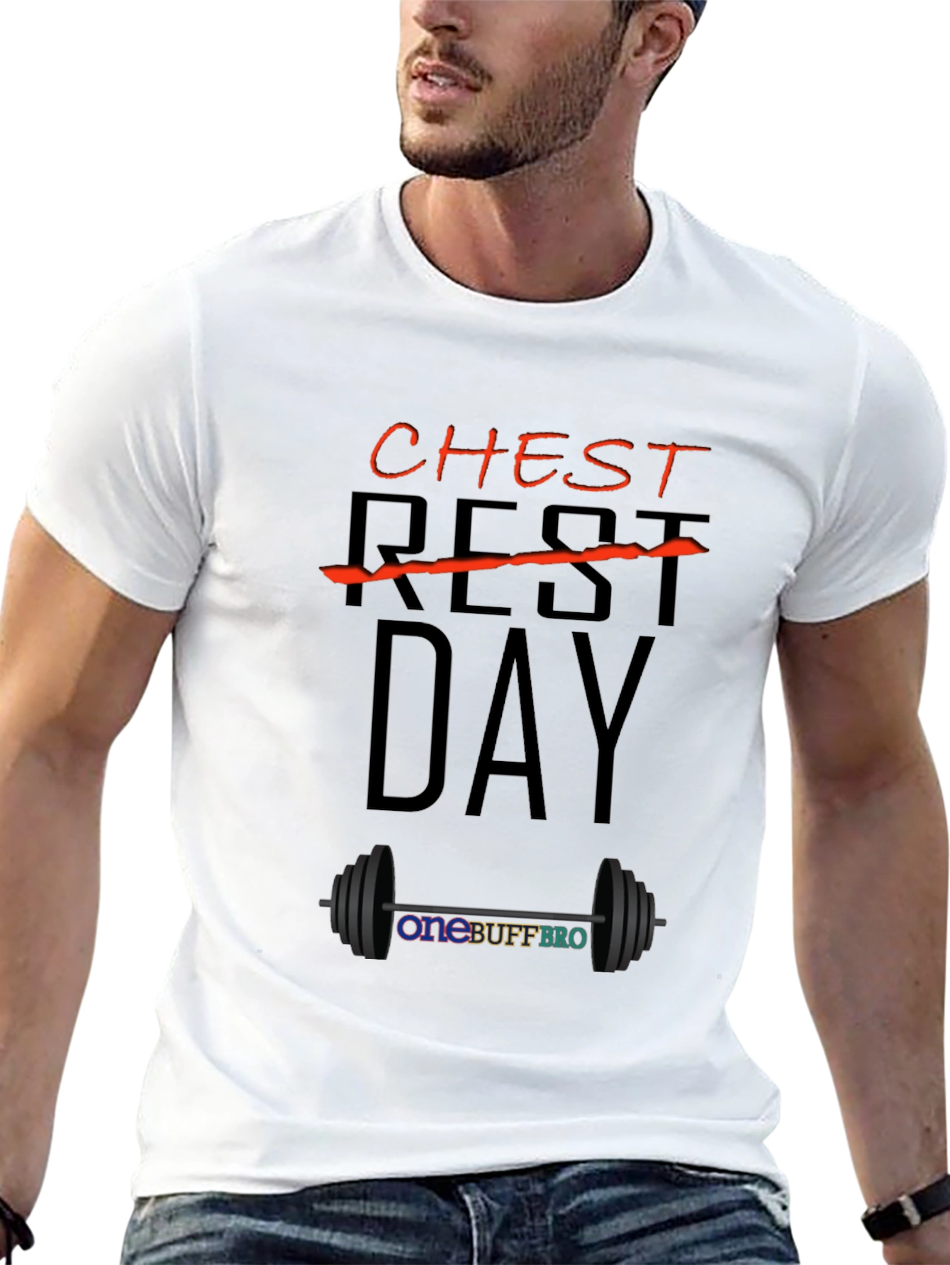 Chest Day T-Shirt - OneBuffBro Gym Apparel