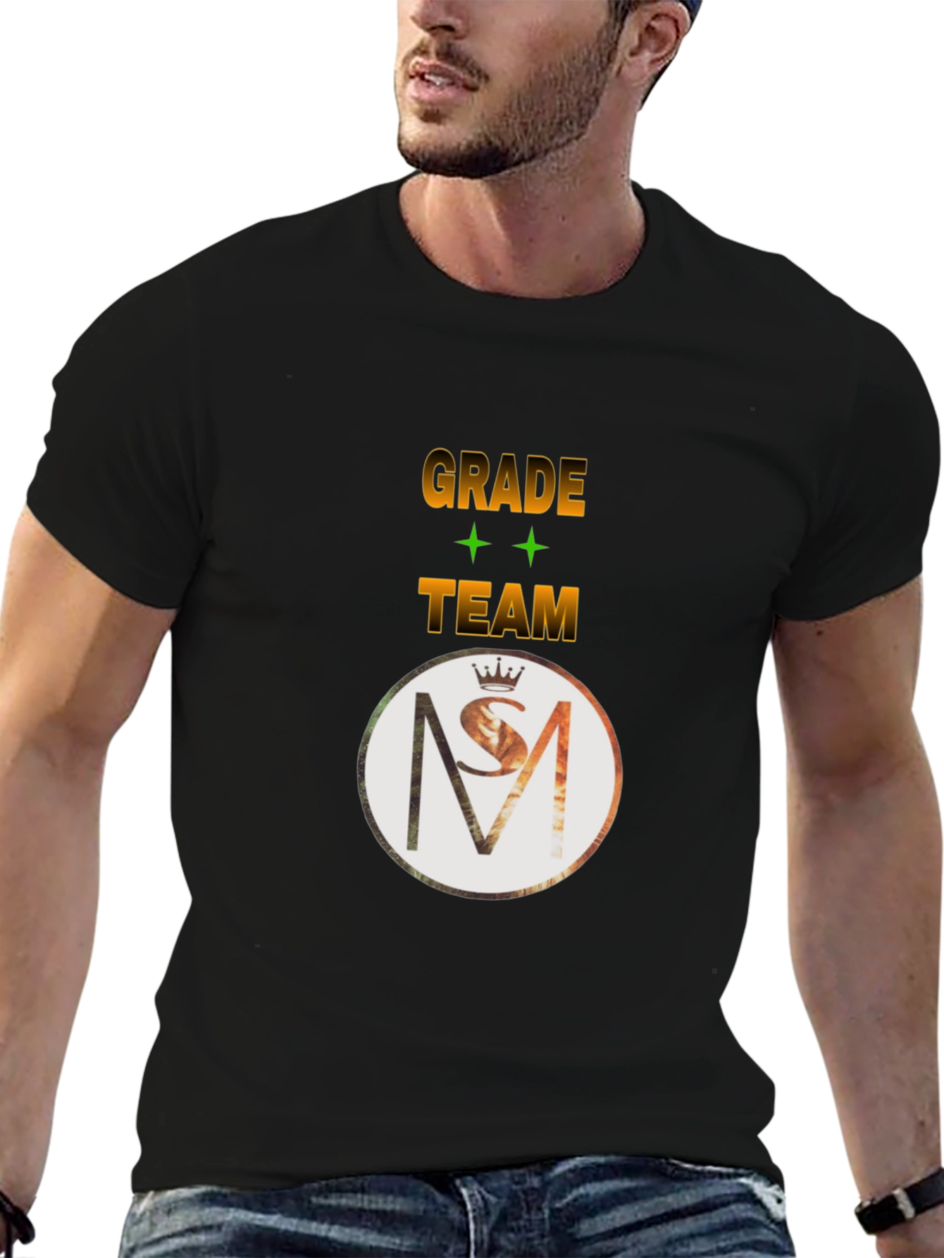 Grade Team Black Graphic Tee