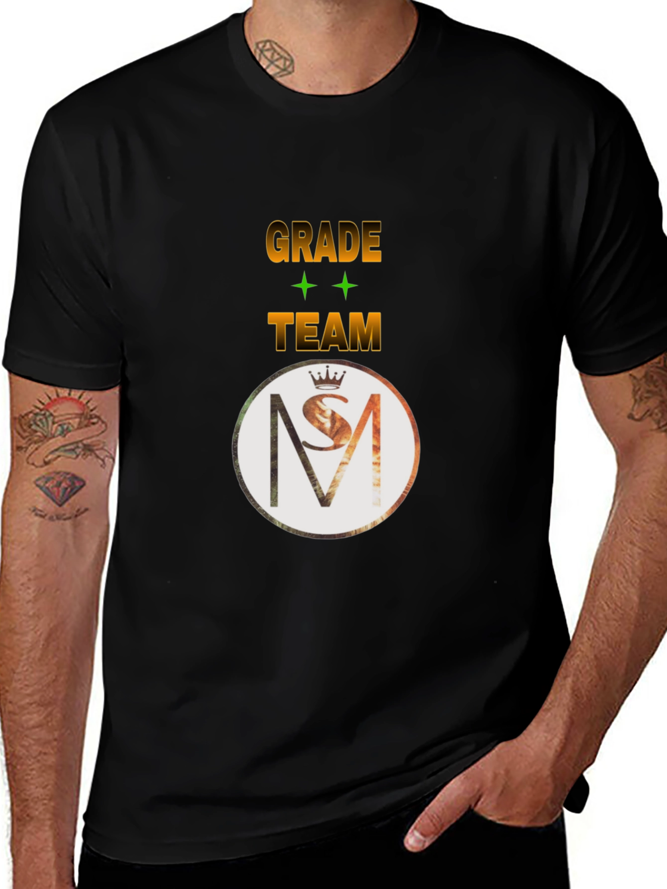 Grade Team Black Graphic Tee