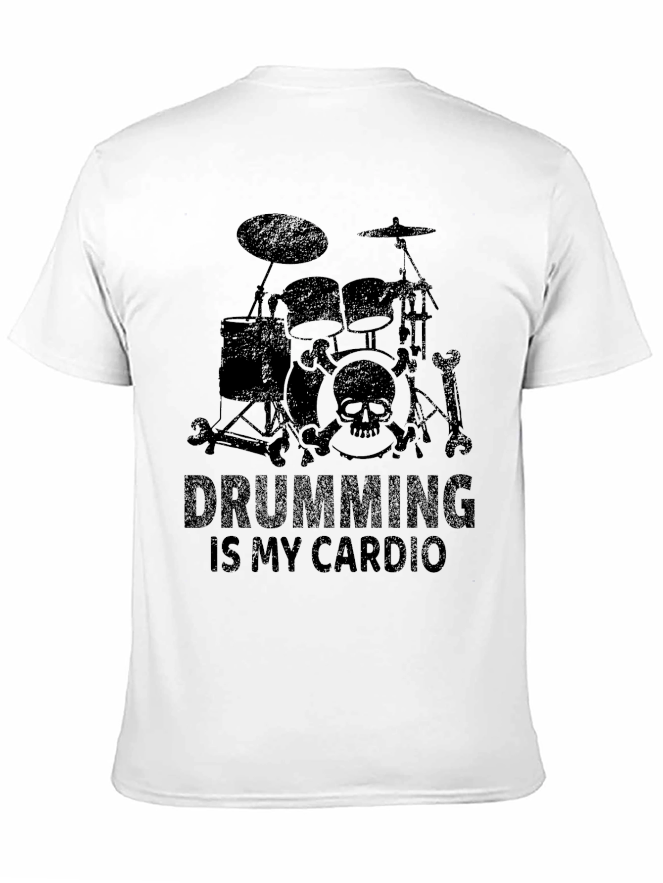 Drumming Is My Cardio Black T-Shirt
