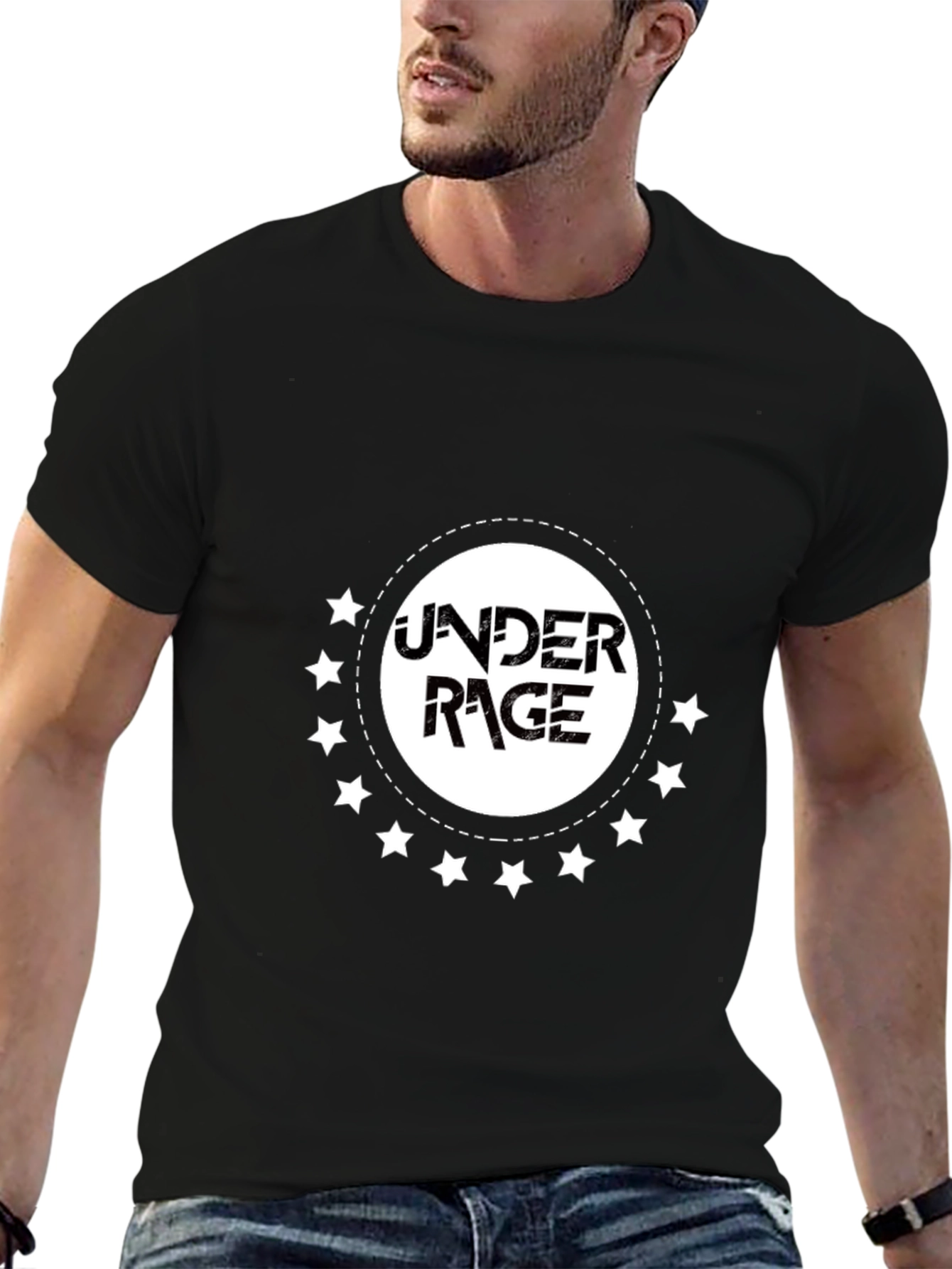 Under Rage Black Graphic T-Shirt