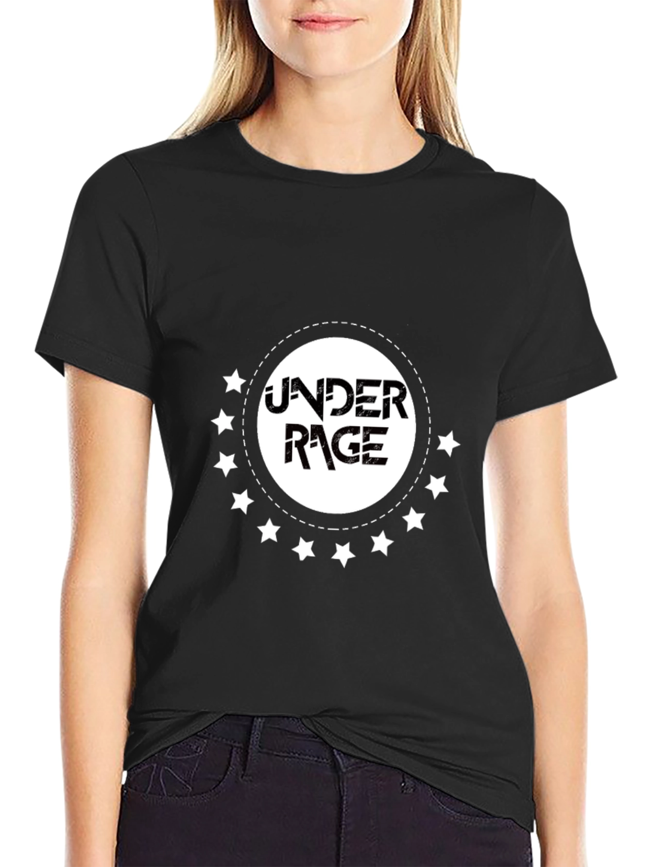 Under Rage Black Graphic T-Shirt