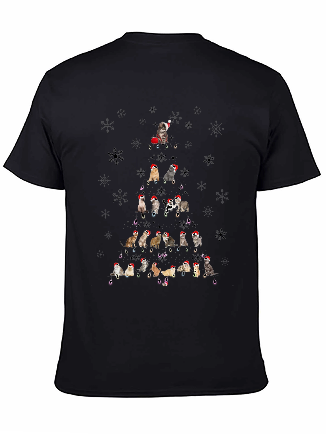 Festive Feline Christmas Tree T-Shirt