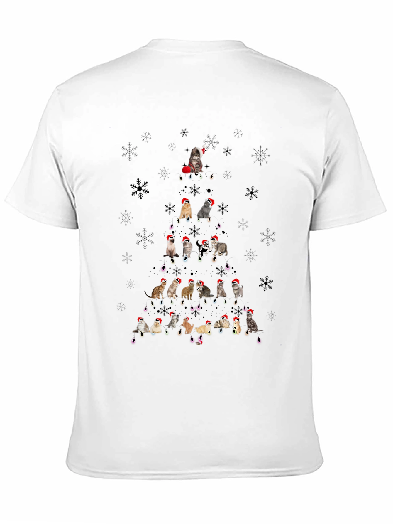 Festive Feline Christmas Tree T-Shirt
