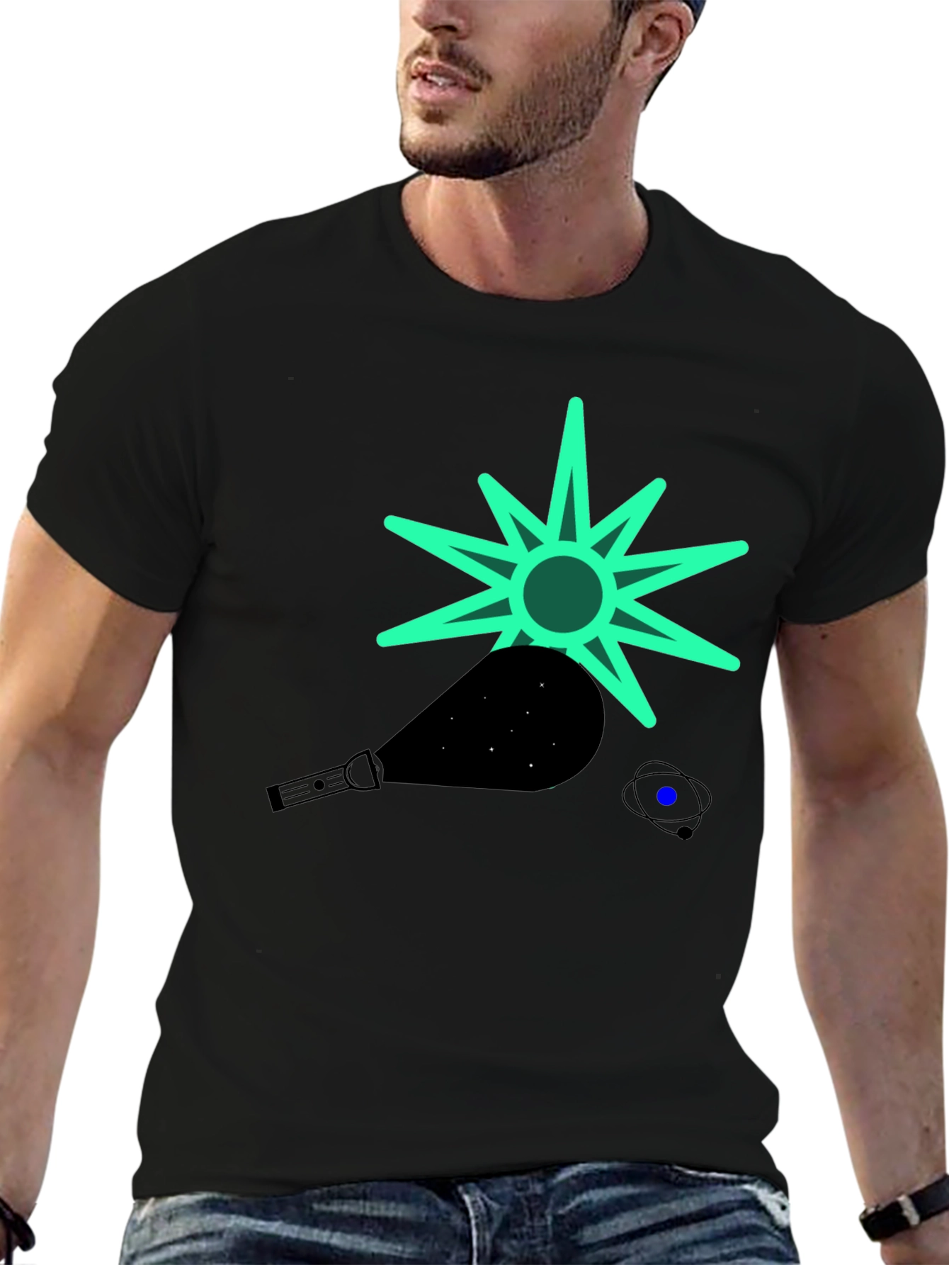 Cosmic Graphic Tee - Black T-Shirt