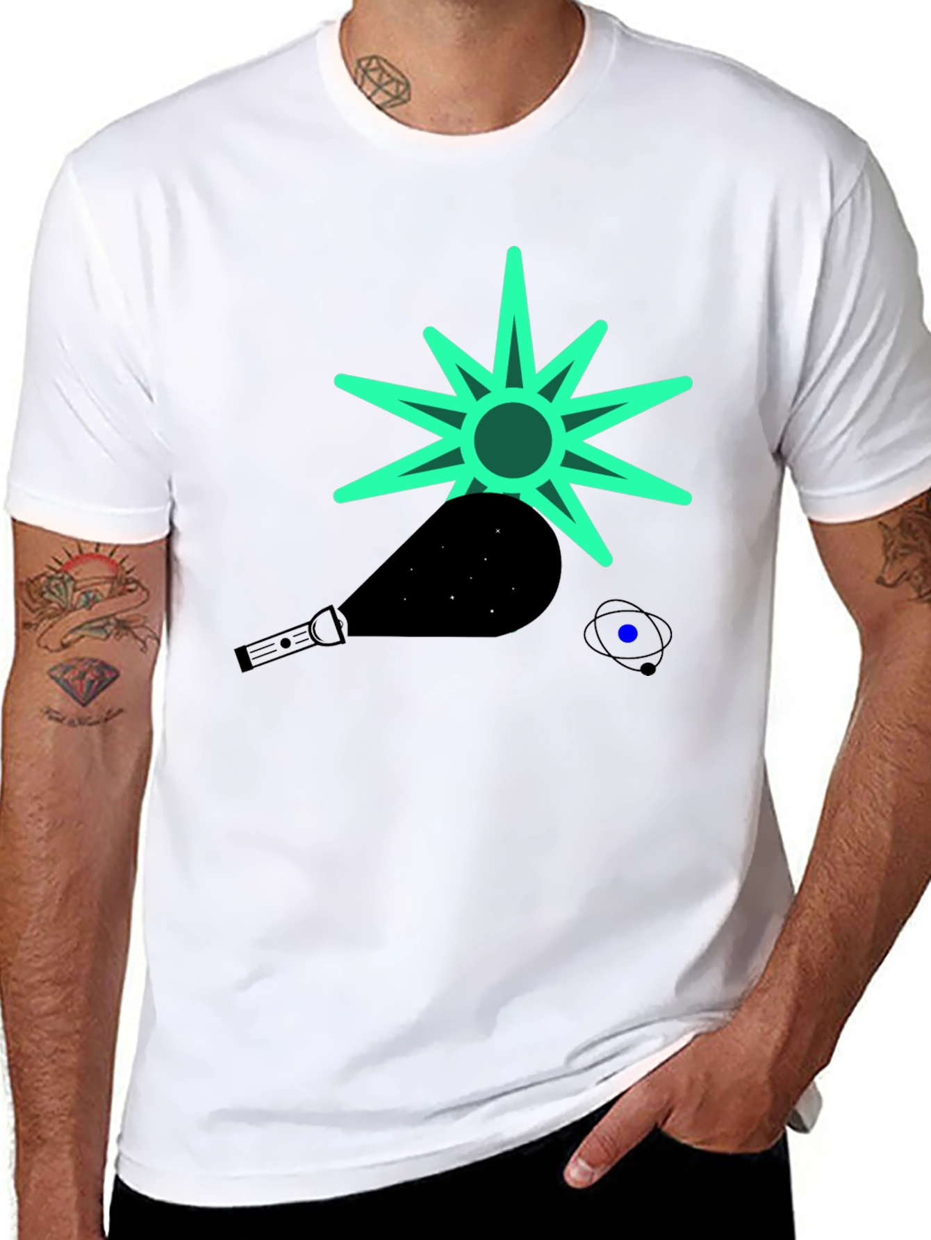 Cosmic Graphic Tee - Black T-Shirt