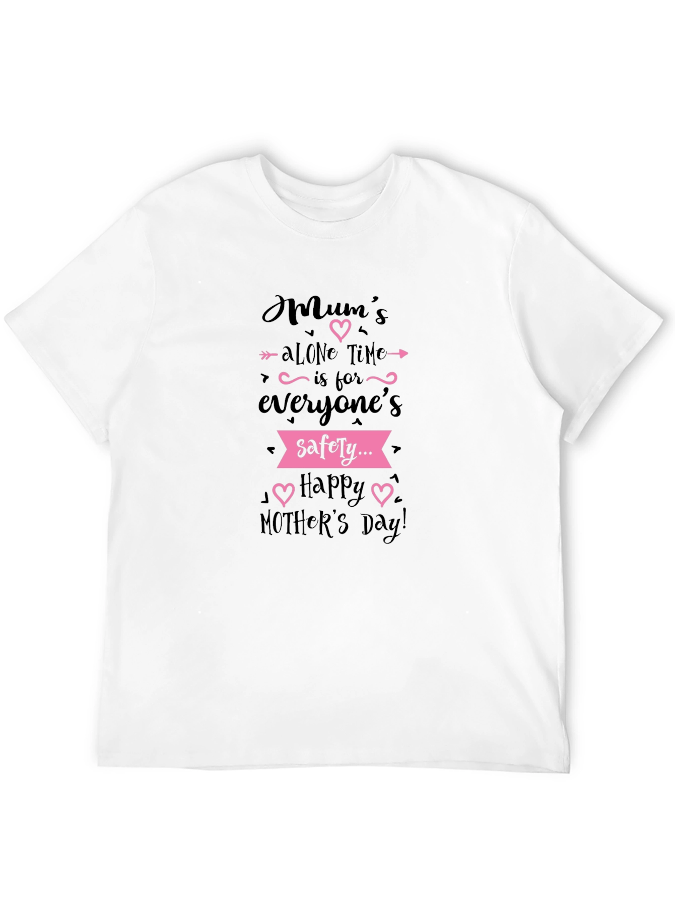 Mums Alone Time Black T-Shirt Mothers Day Gift