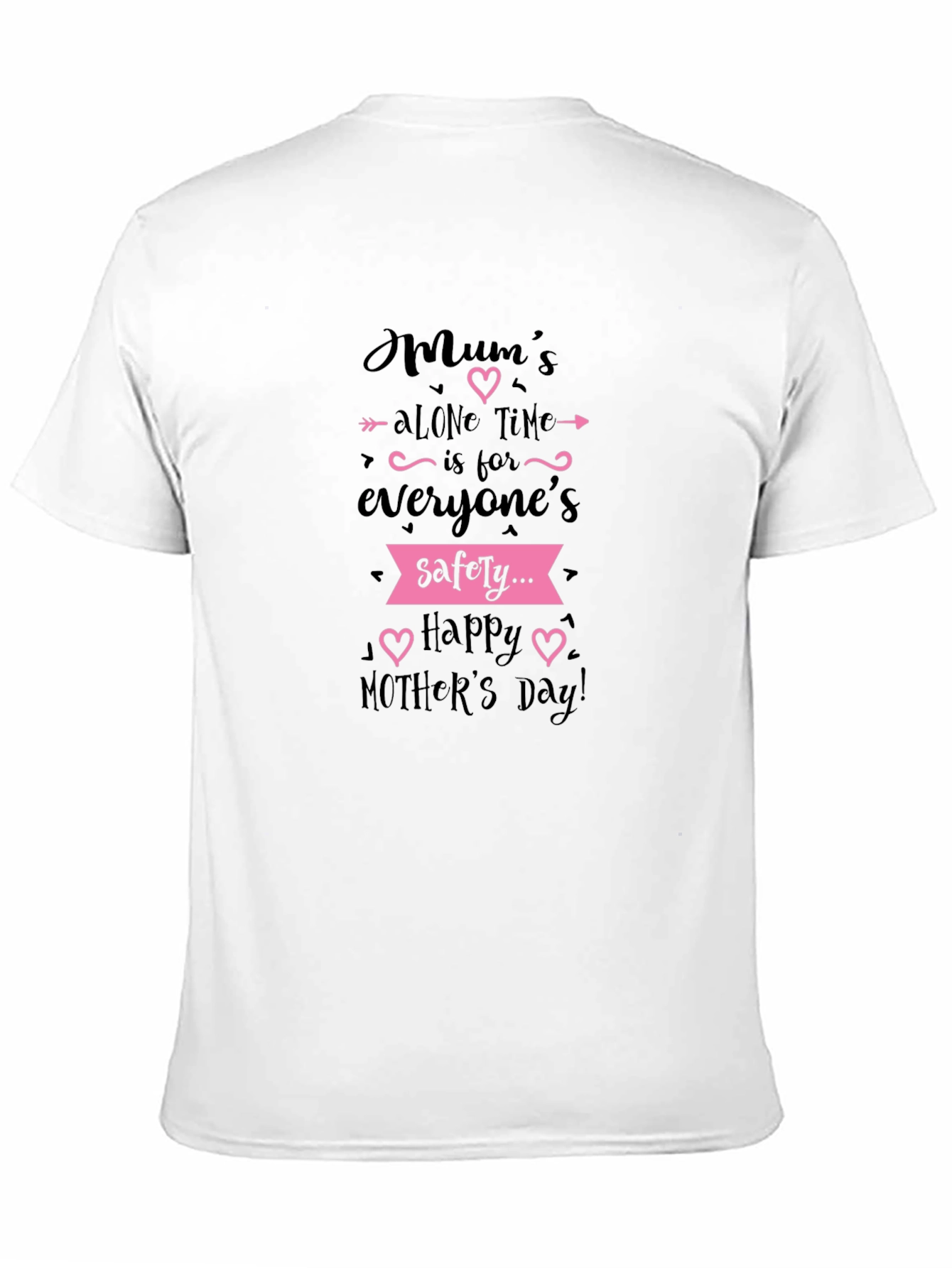 Mums Alone Time Black T-Shirt Mothers Day Gift