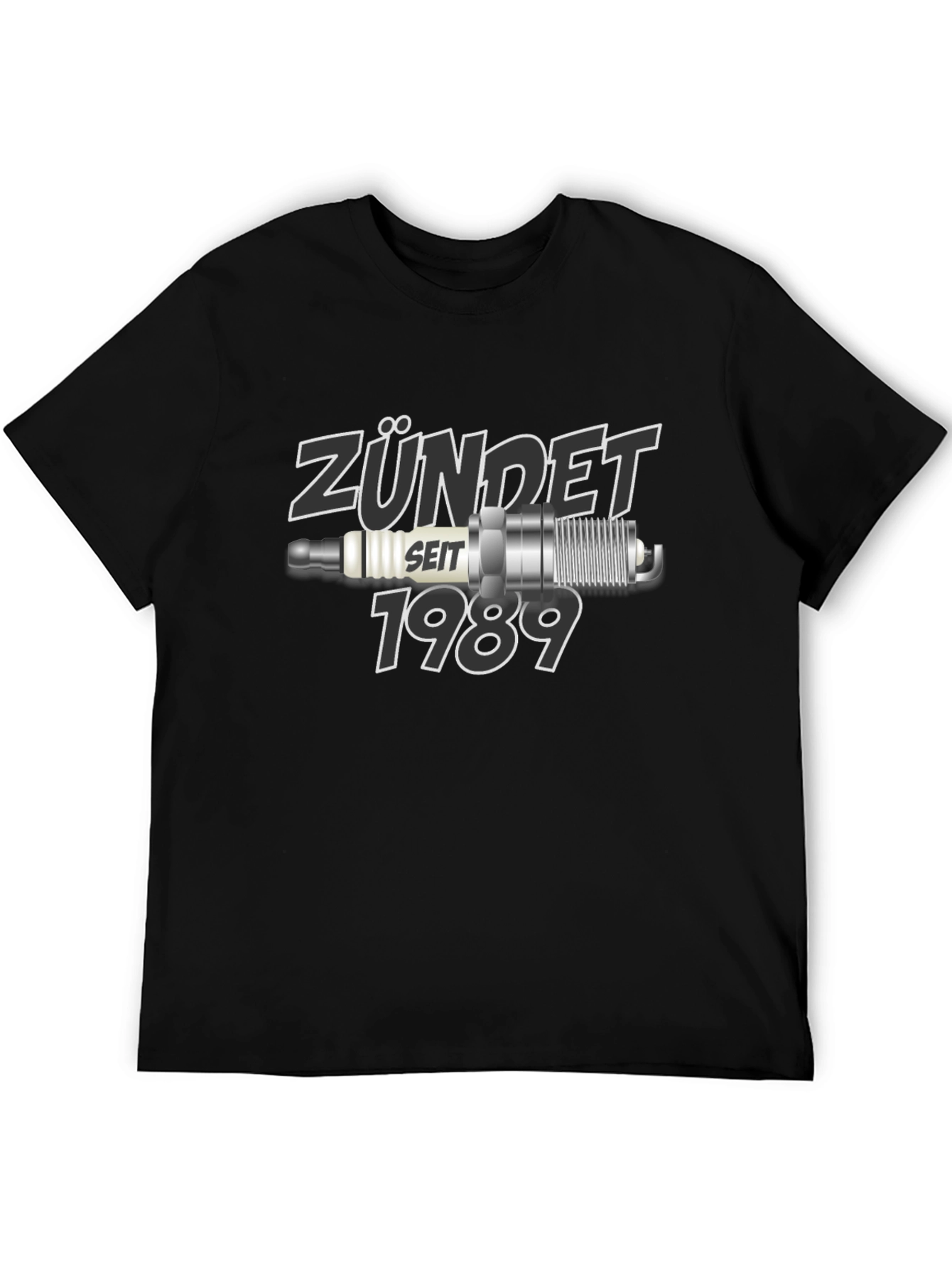 Zündet Seit 1989 Black Graphic T-Shirt