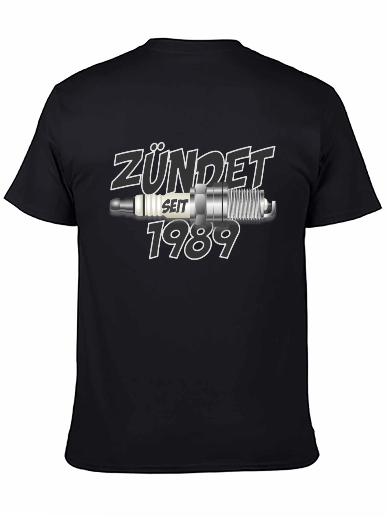 Zündet Seit 1989 Black Graphic T-Shirt
