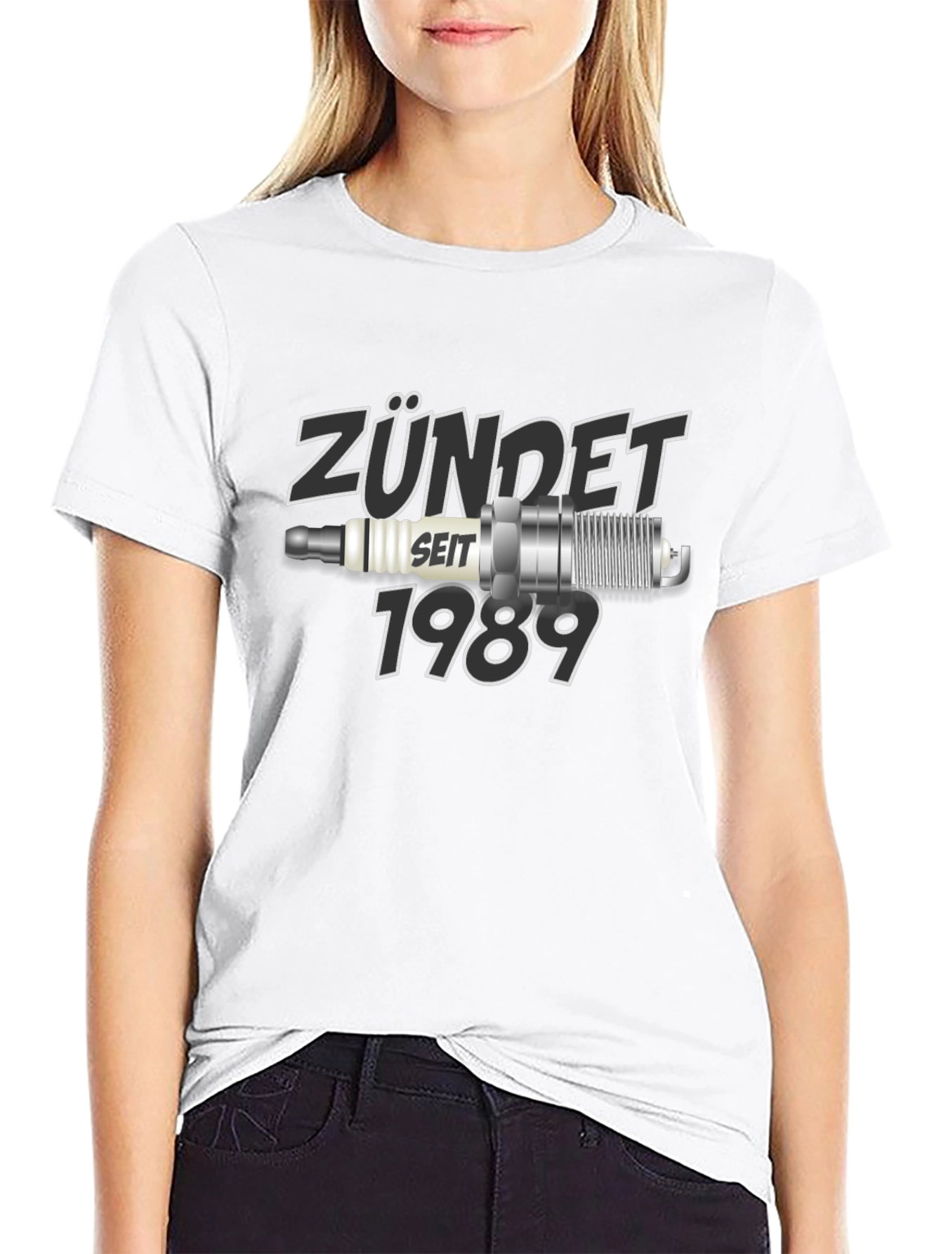 Zündet Seit 1989 Black Graphic T-Shirt