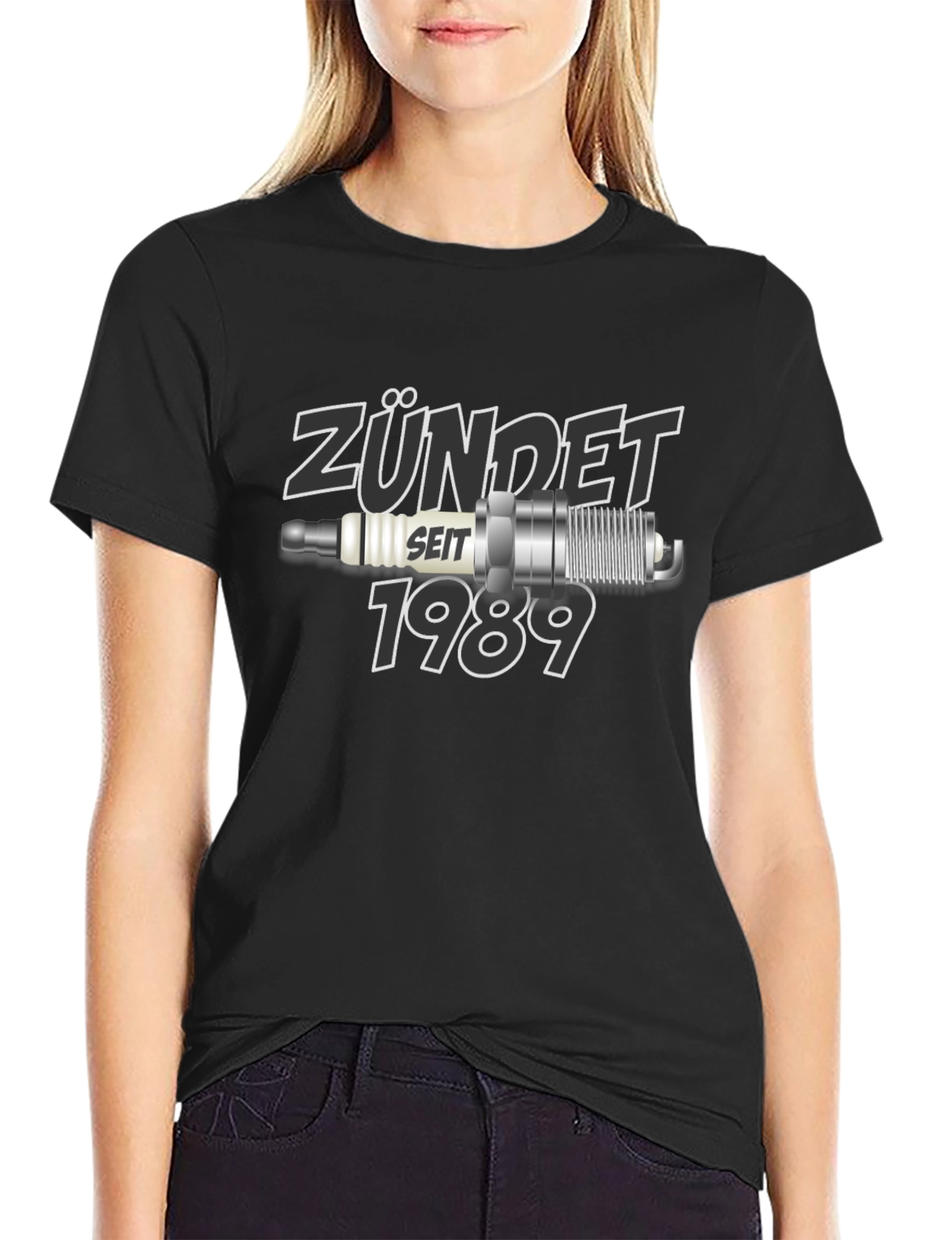 Zündet Seit 1989 Black Graphic T-Shirt