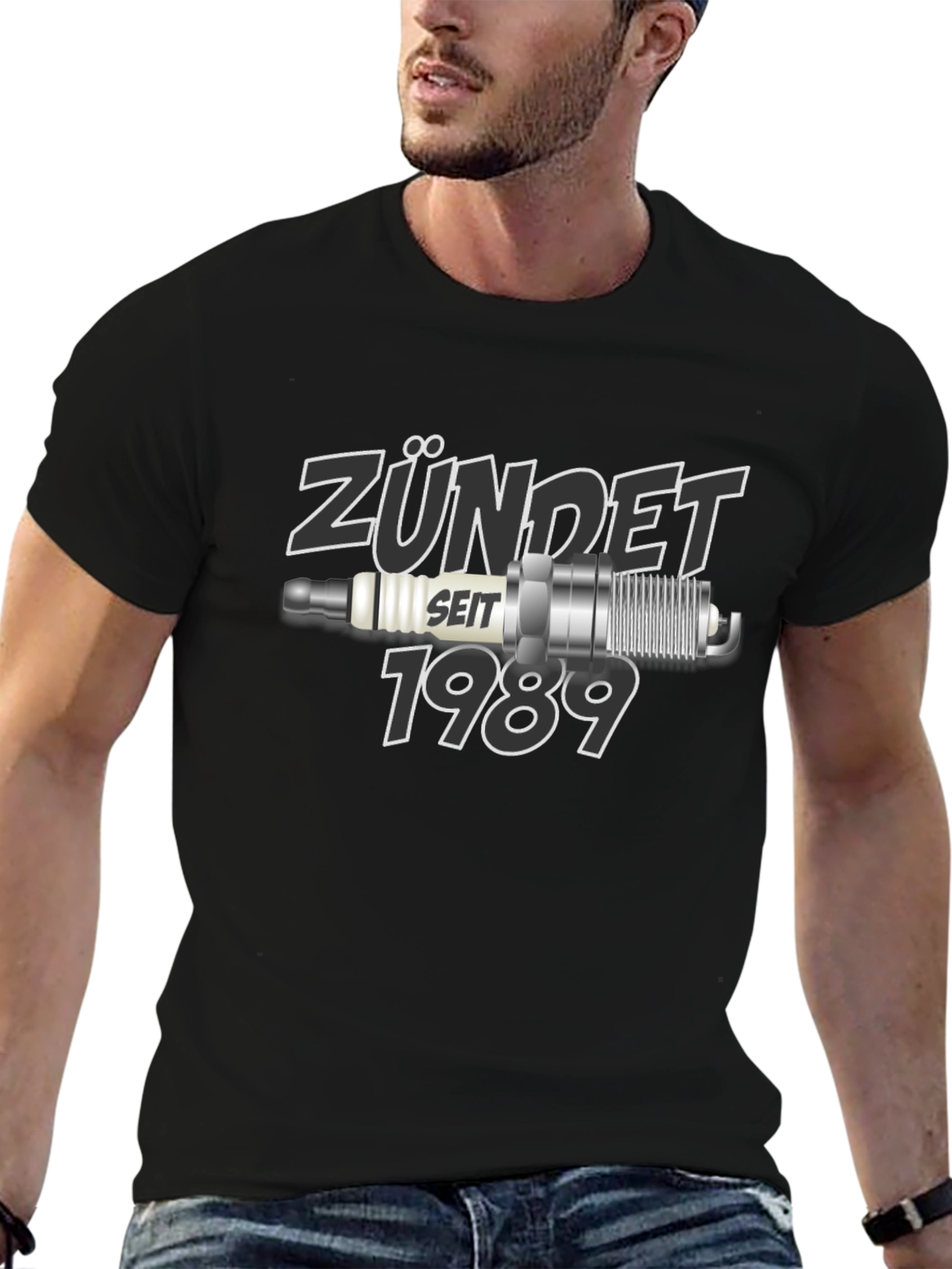 Zündet Seit 1989 Black Graphic T-Shirt