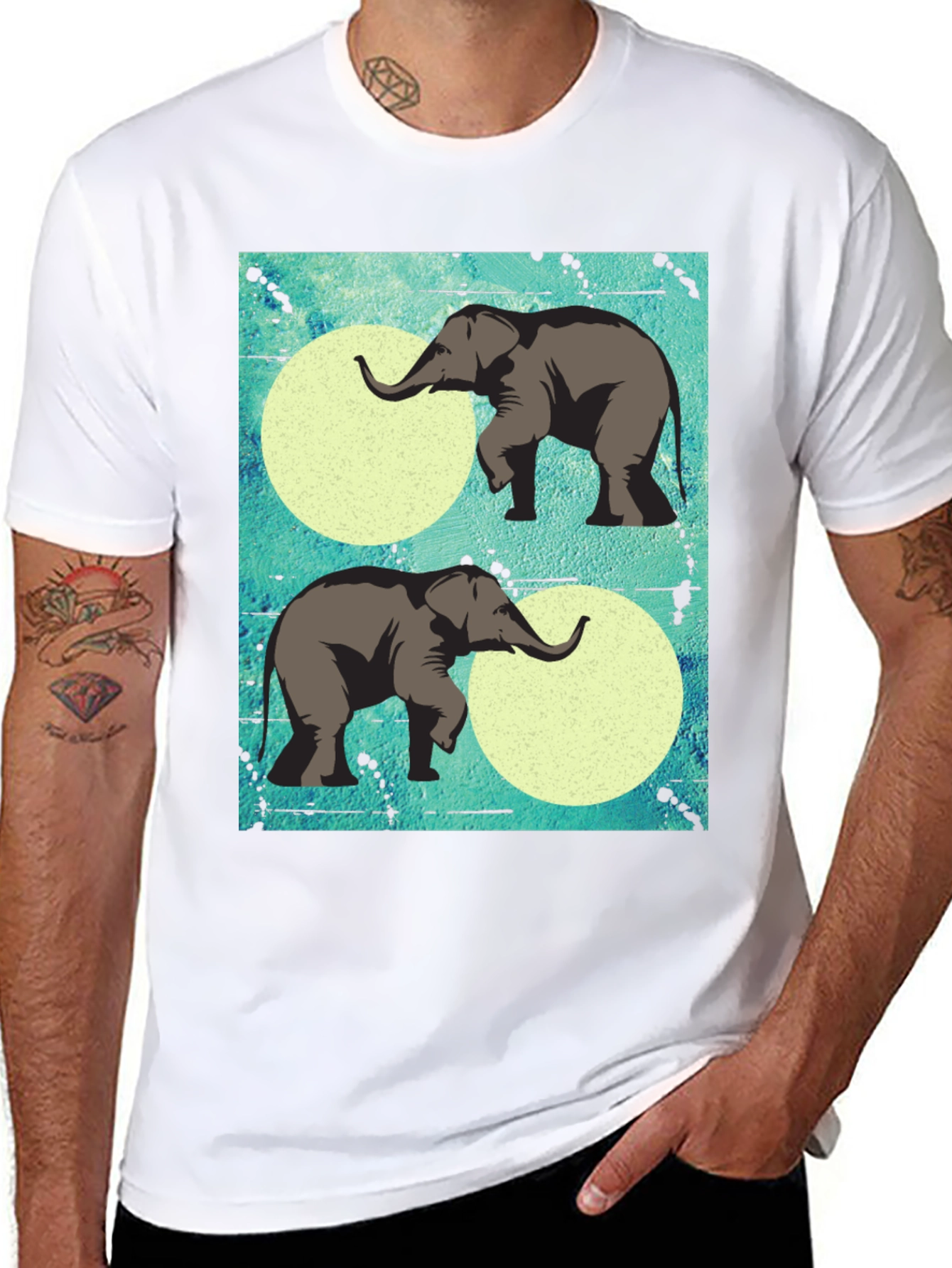 Elephant Graphic Tee - Unique Design