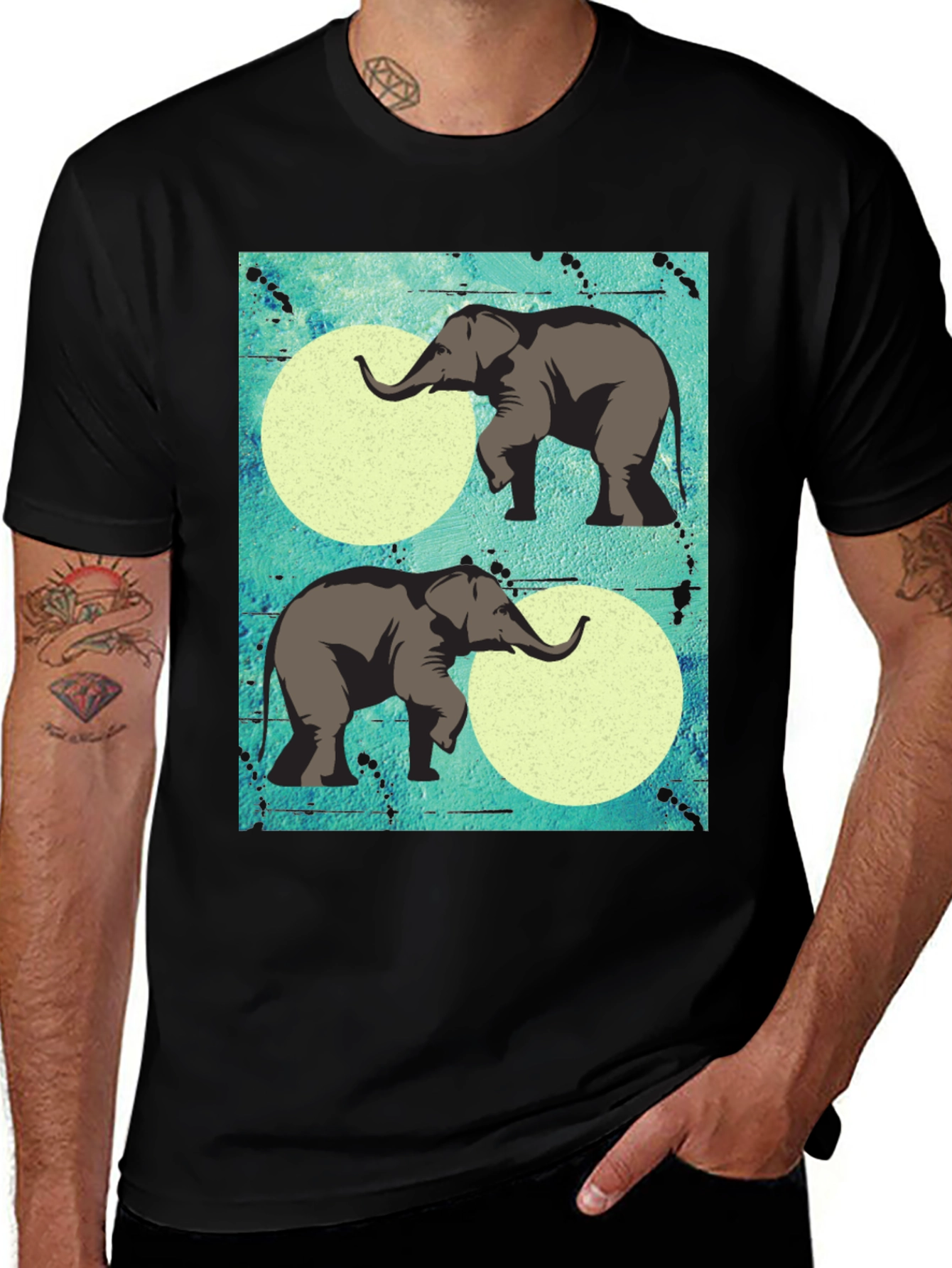 Elephant Graphic Tee - Unique Design