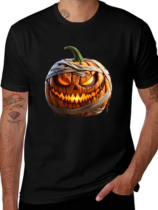Halloween Pumpkin Mummy Graphic Tee