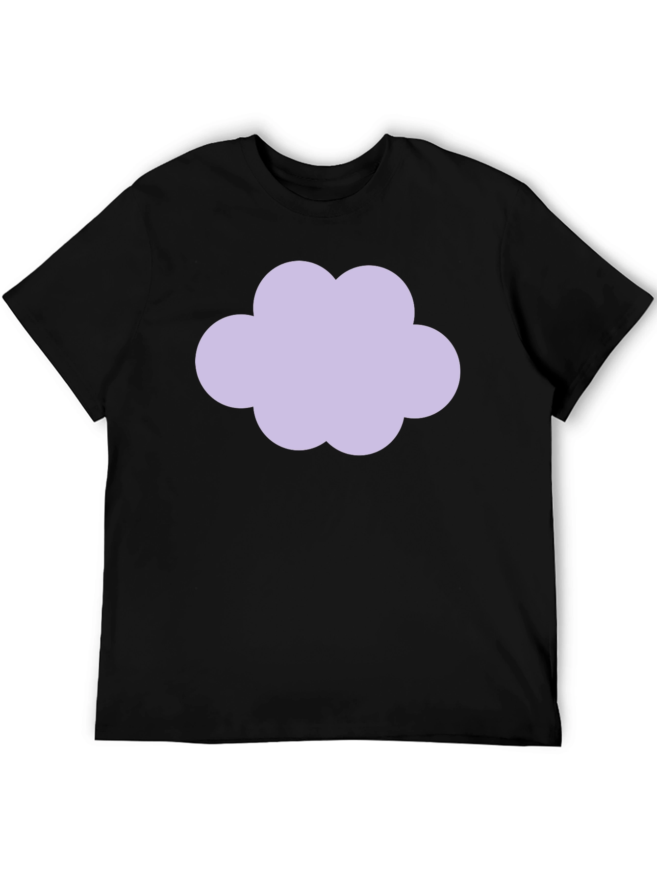 Cloud Graphic Black T-Shirt - Casual Style