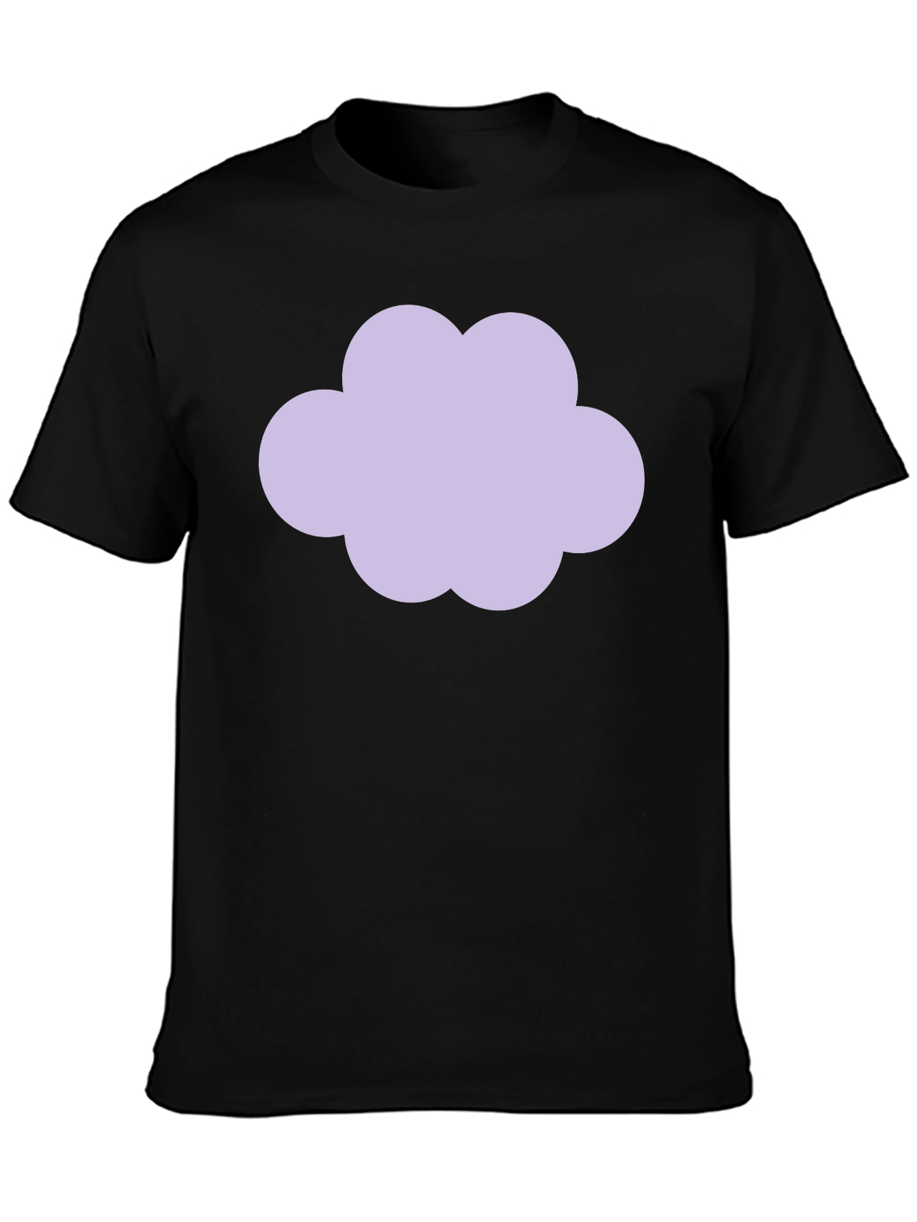 Cloud Graphic Black T-Shirt - Casual Style