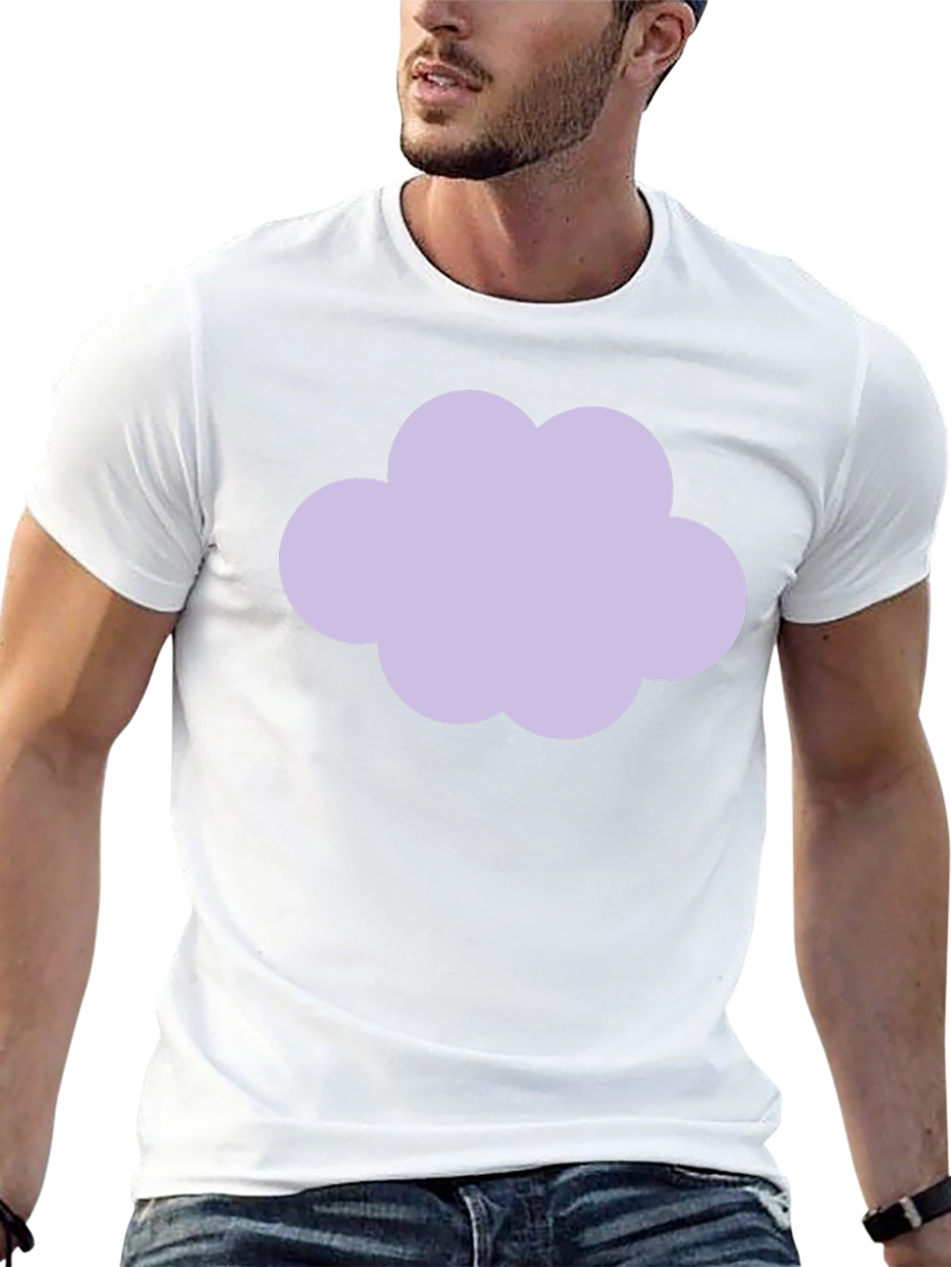 Cloud Graphic Black T-Shirt - Casual Style
