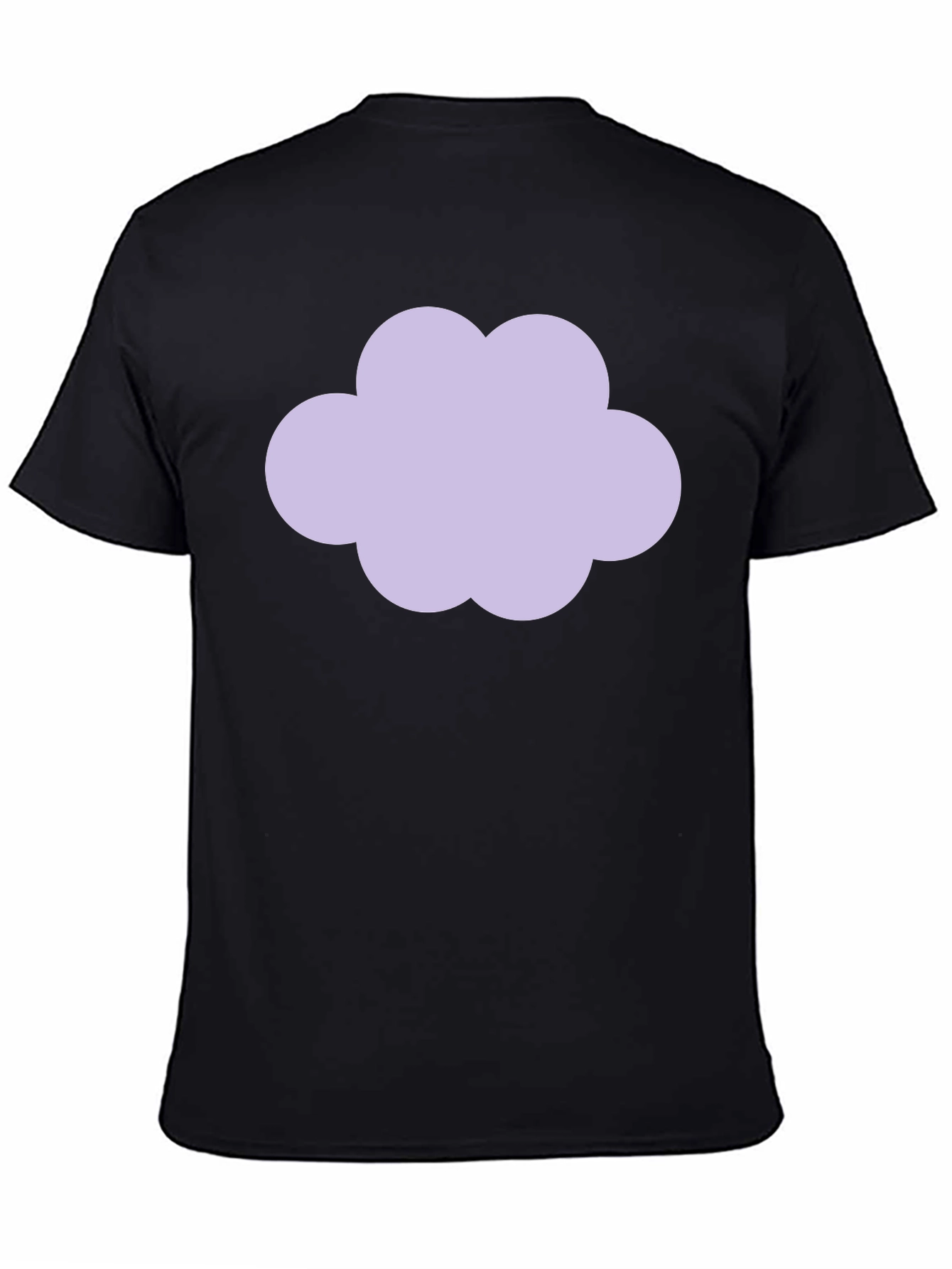 Cloud Graphic Black T-Shirt - Casual Style