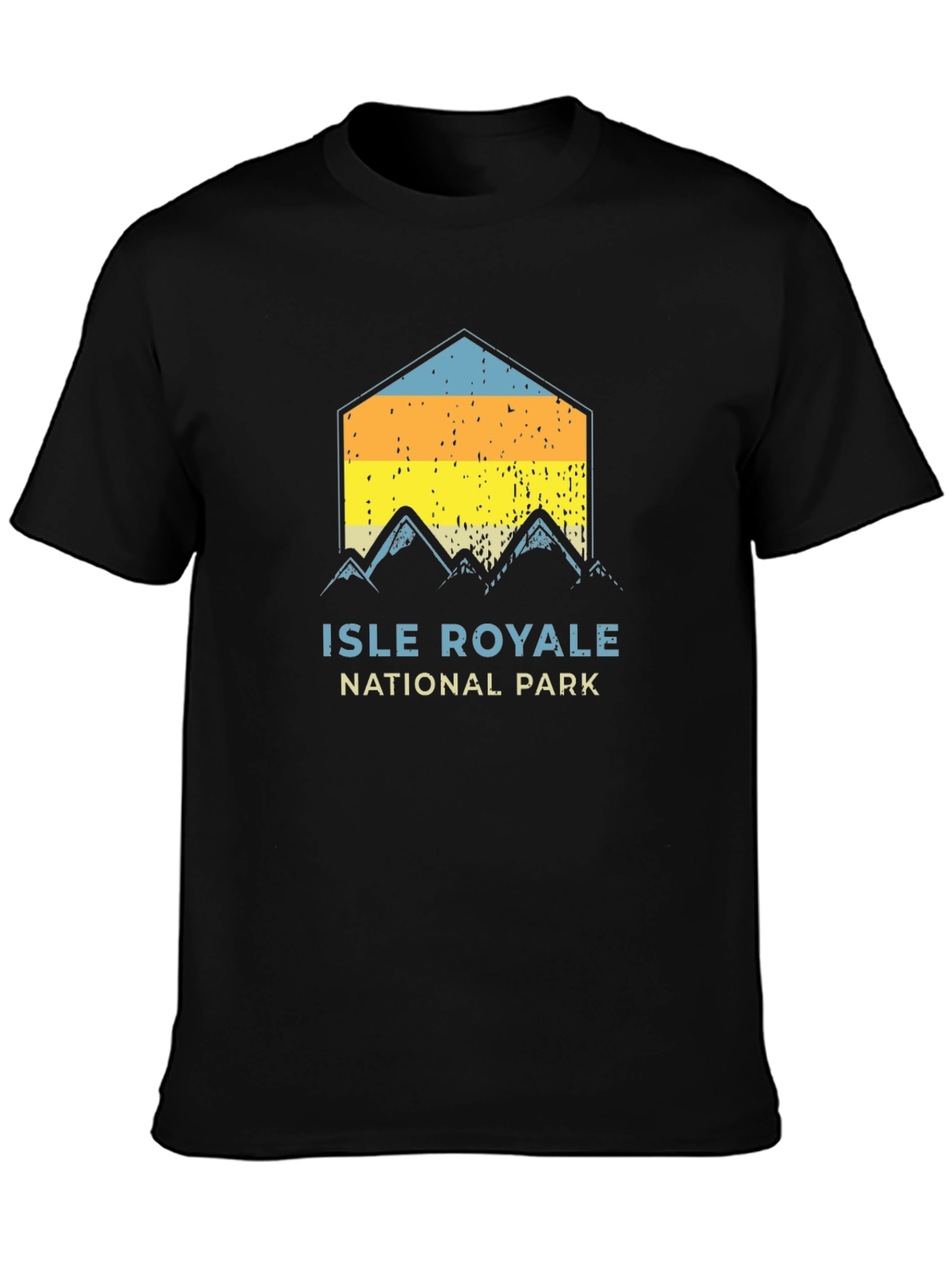 Isle Royale National Park T-Shirt Retro Mountain Tee