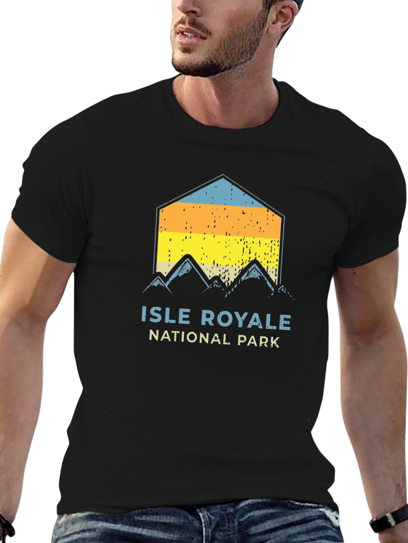 Isle Royale National Park T-Shirt Retro Mountain Tee