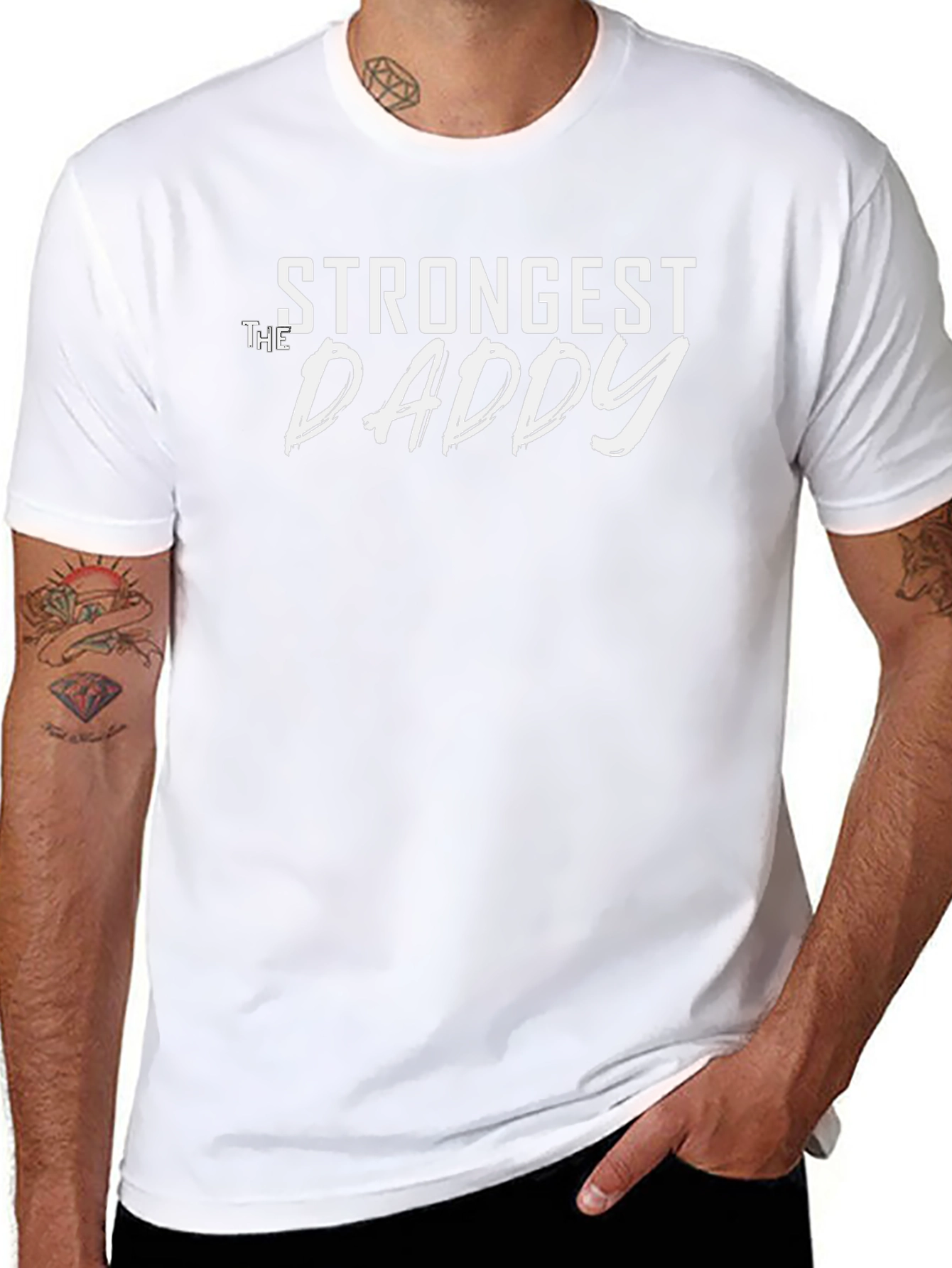 Strongest The Daddy Black Graphic T-Shirt