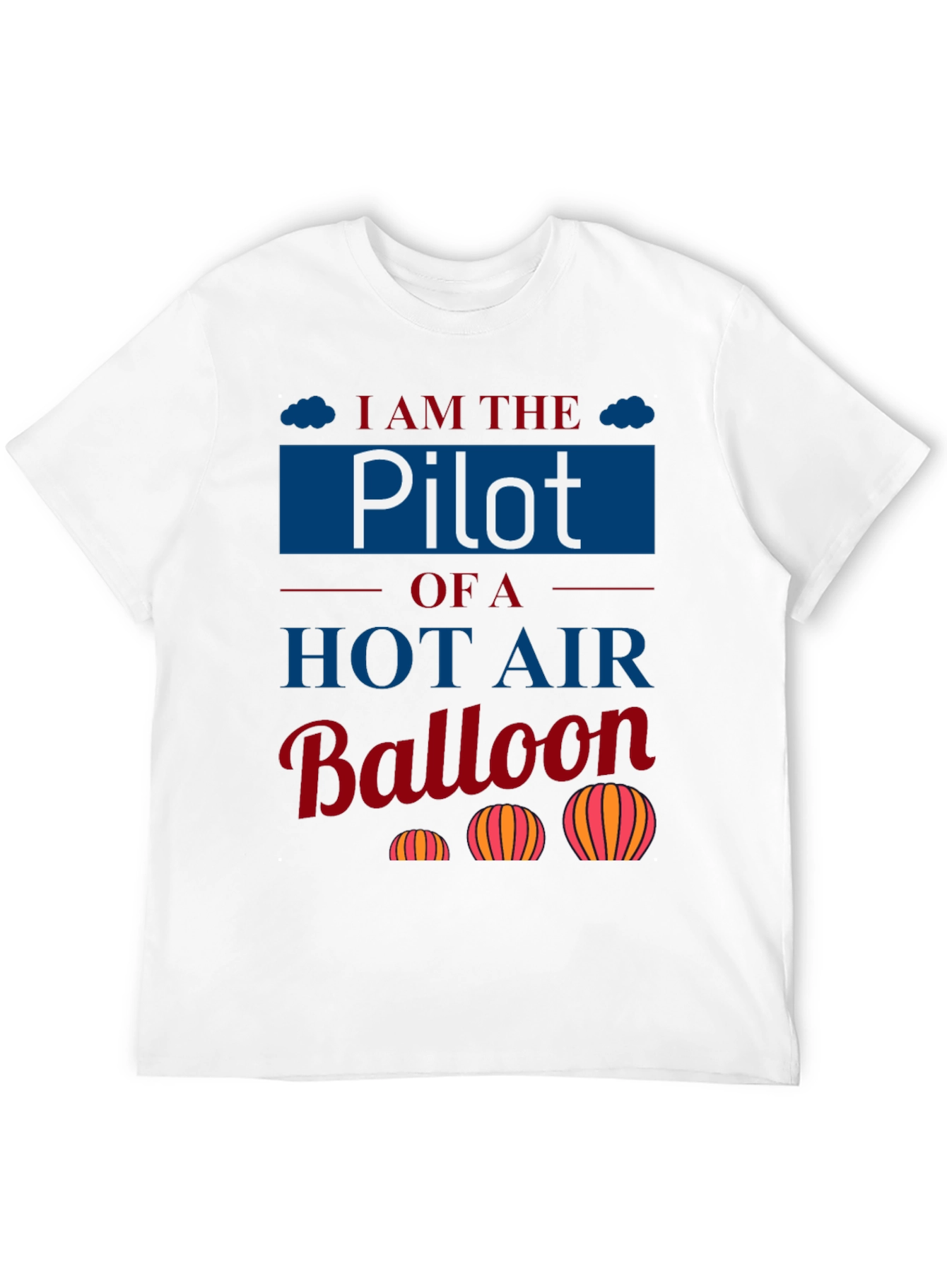 Pilot Hot Air Balloon T-Shirt - Aviation Lover Tee