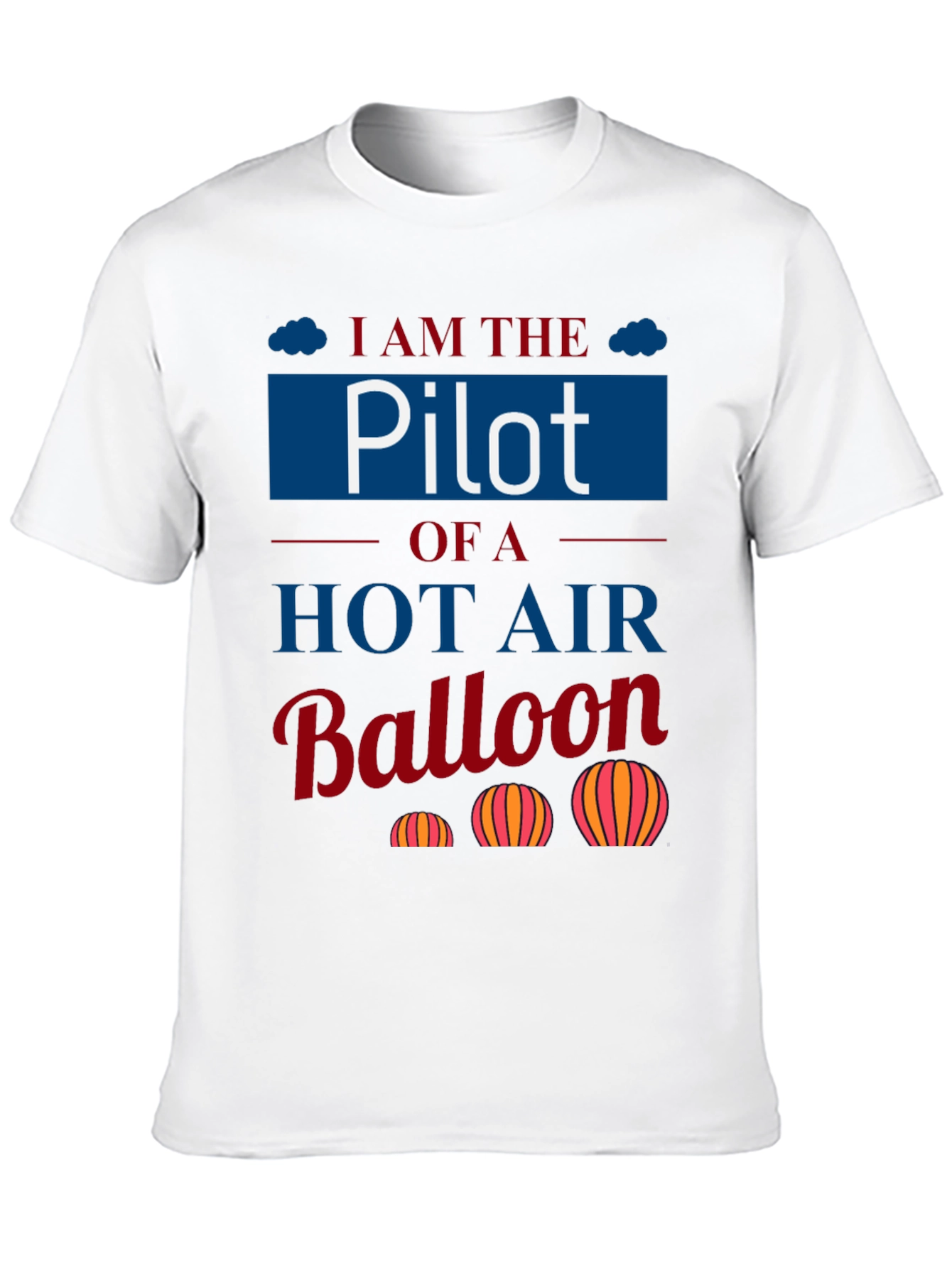 Pilot Hot Air Balloon T-Shirt - Aviation Lover Tee