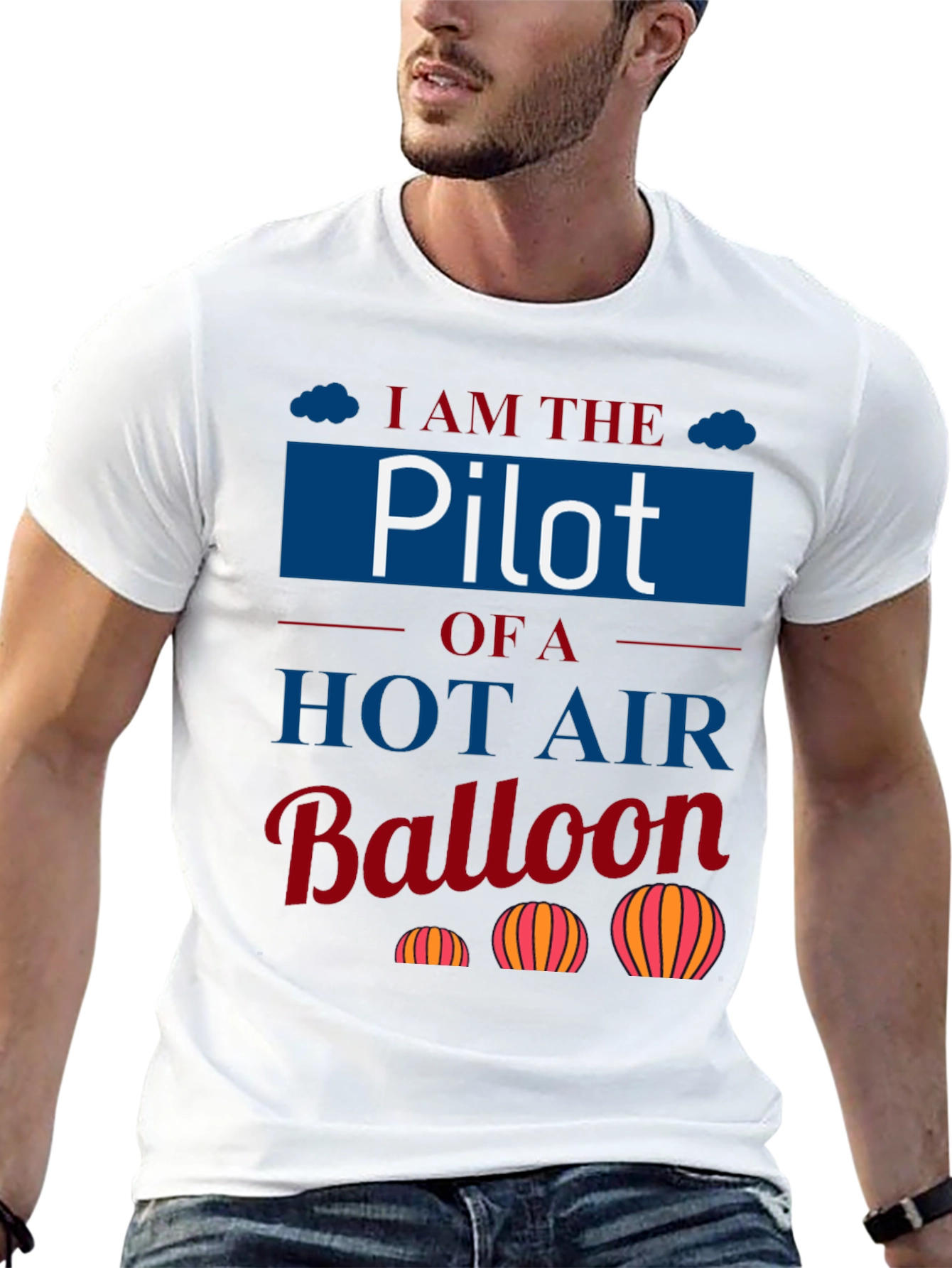 Pilot Hot Air Balloon T-Shirt - Aviation Lover Tee