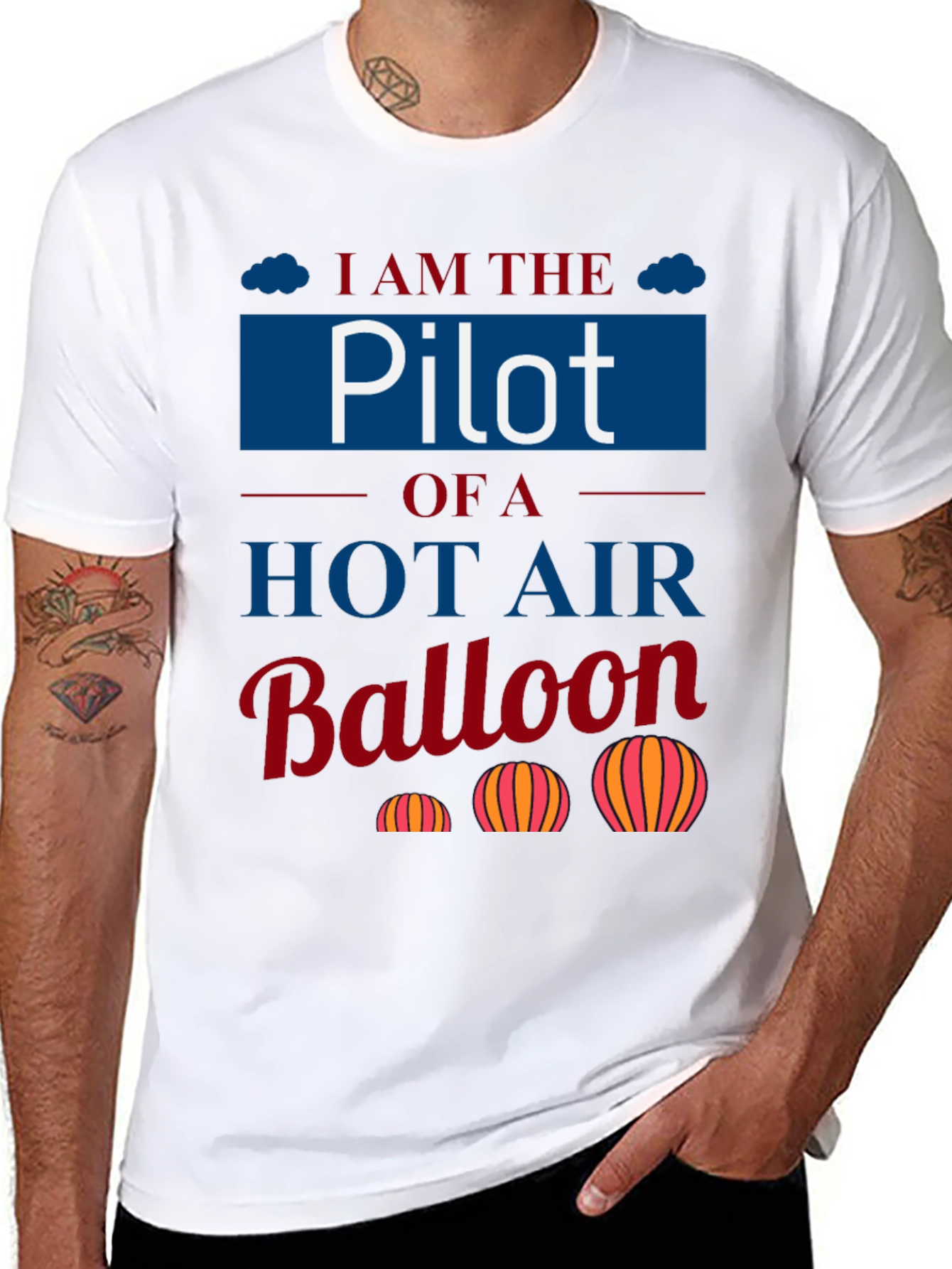 Pilot Hot Air Balloon T-Shirt - Aviation Lover Tee