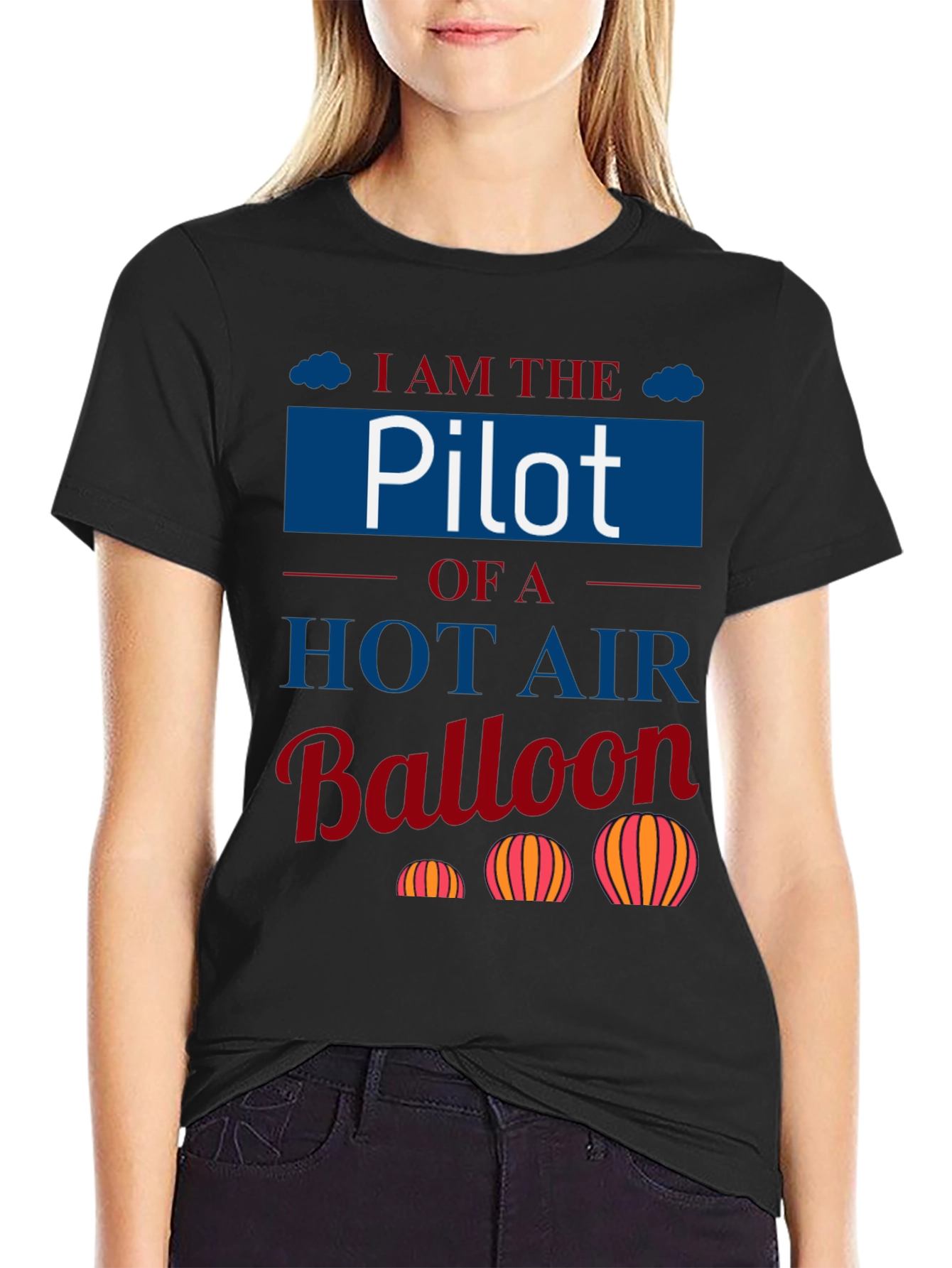 Pilot Hot Air Balloon T-Shirt - Aviation Lover Tee