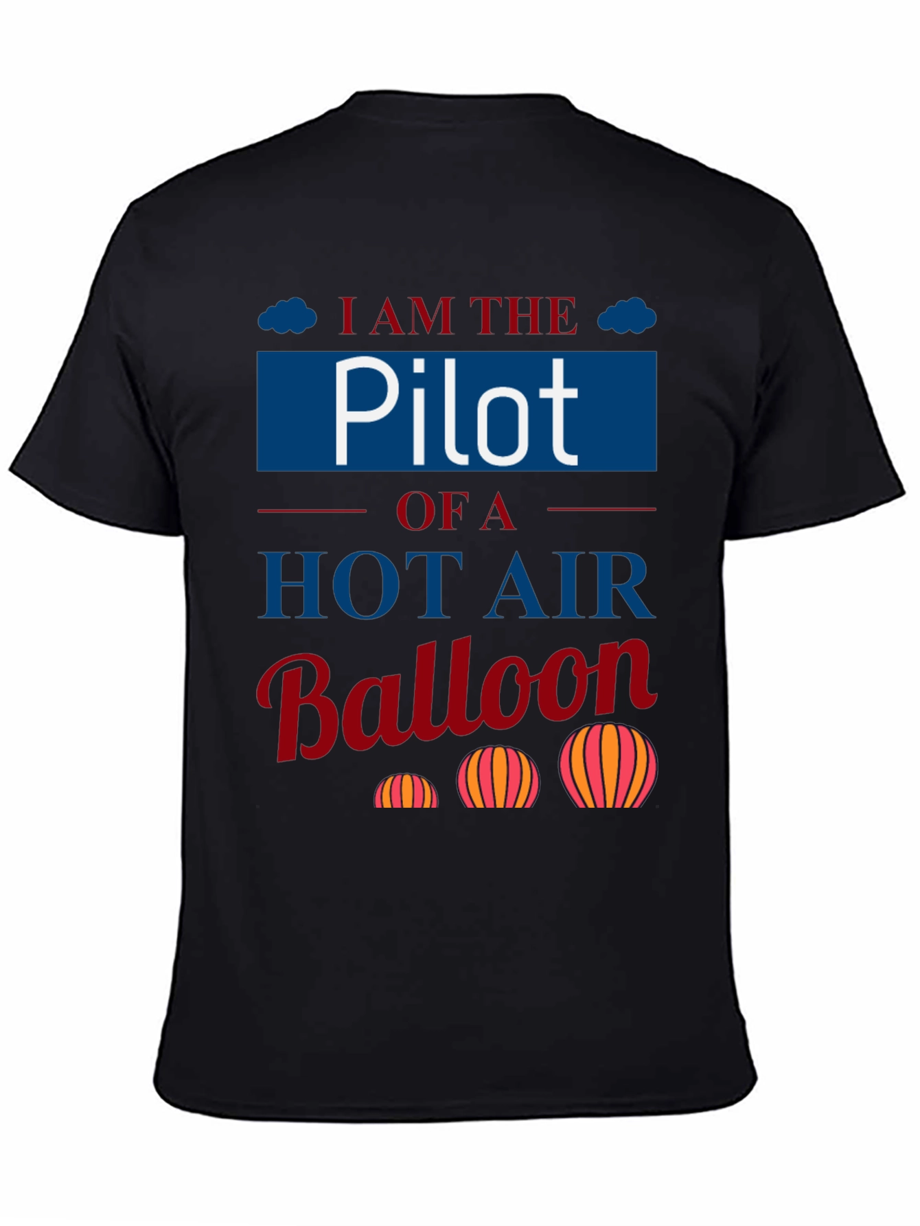 Pilot Hot Air Balloon T-Shirt - Aviation Lover Tee